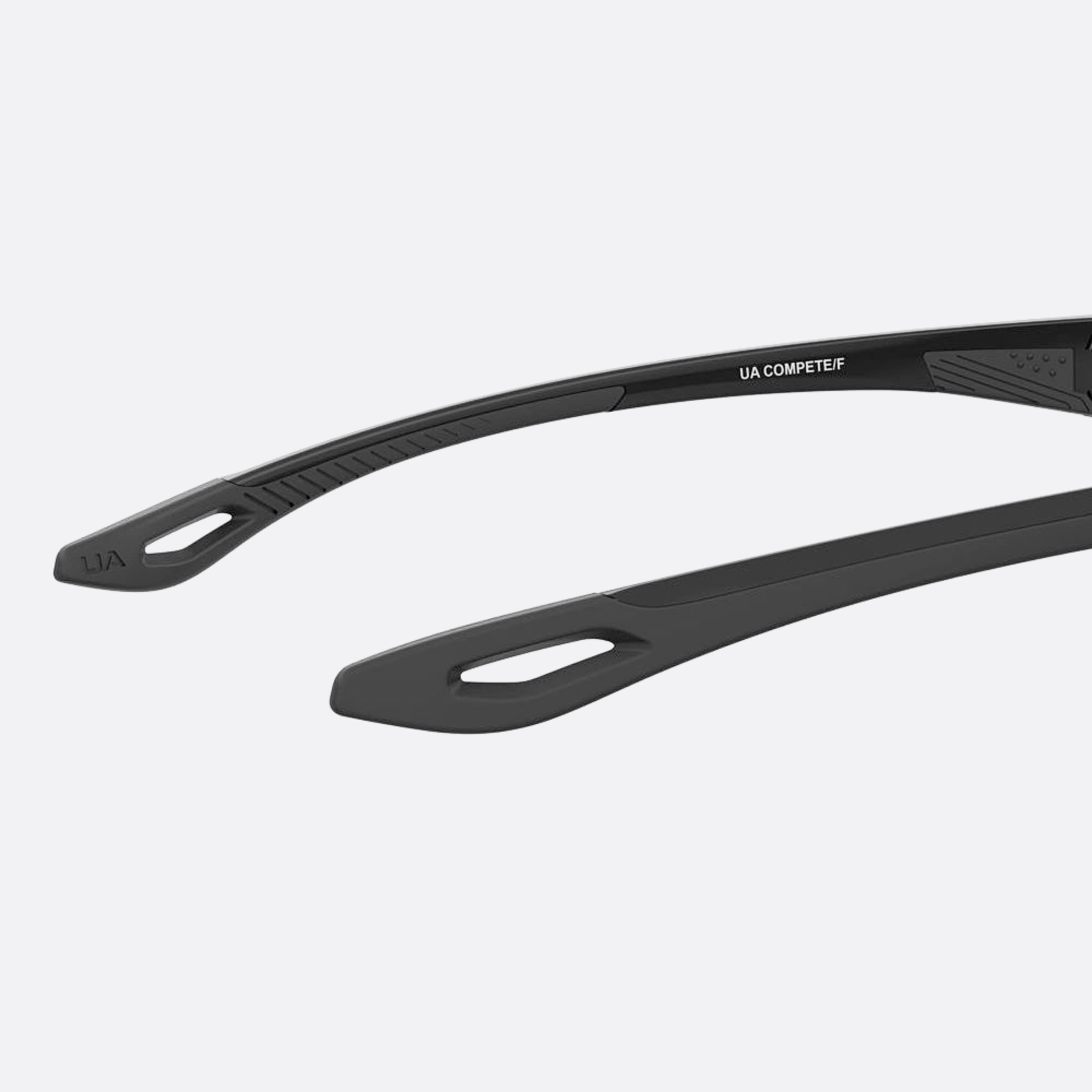 Under 68mm Armour Compete Black Squared Polarized Men Sunglasses - Additional Angle
