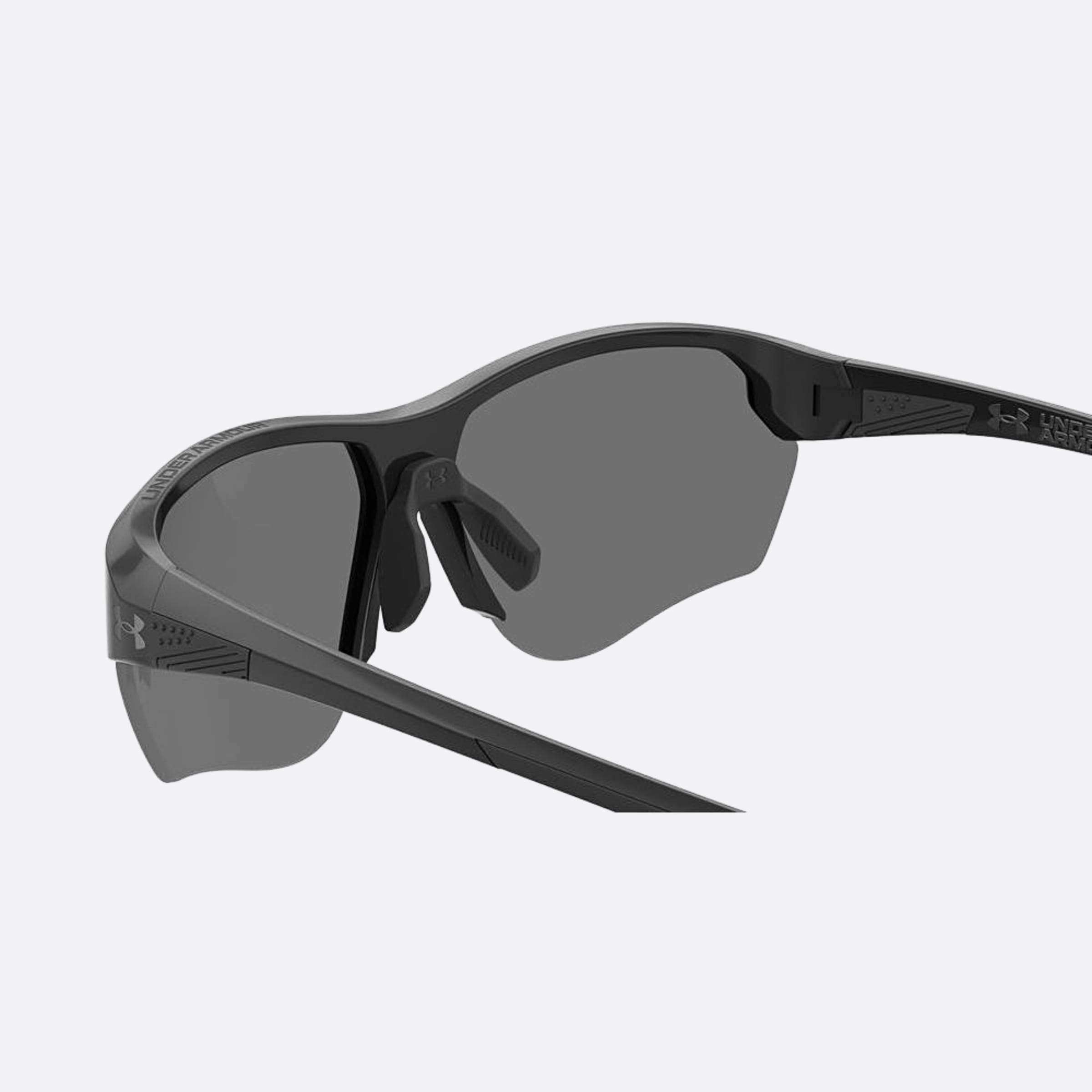 Under 68mm Armour Compete Black Squared Polarized Men Sunglasses - Additional Angle