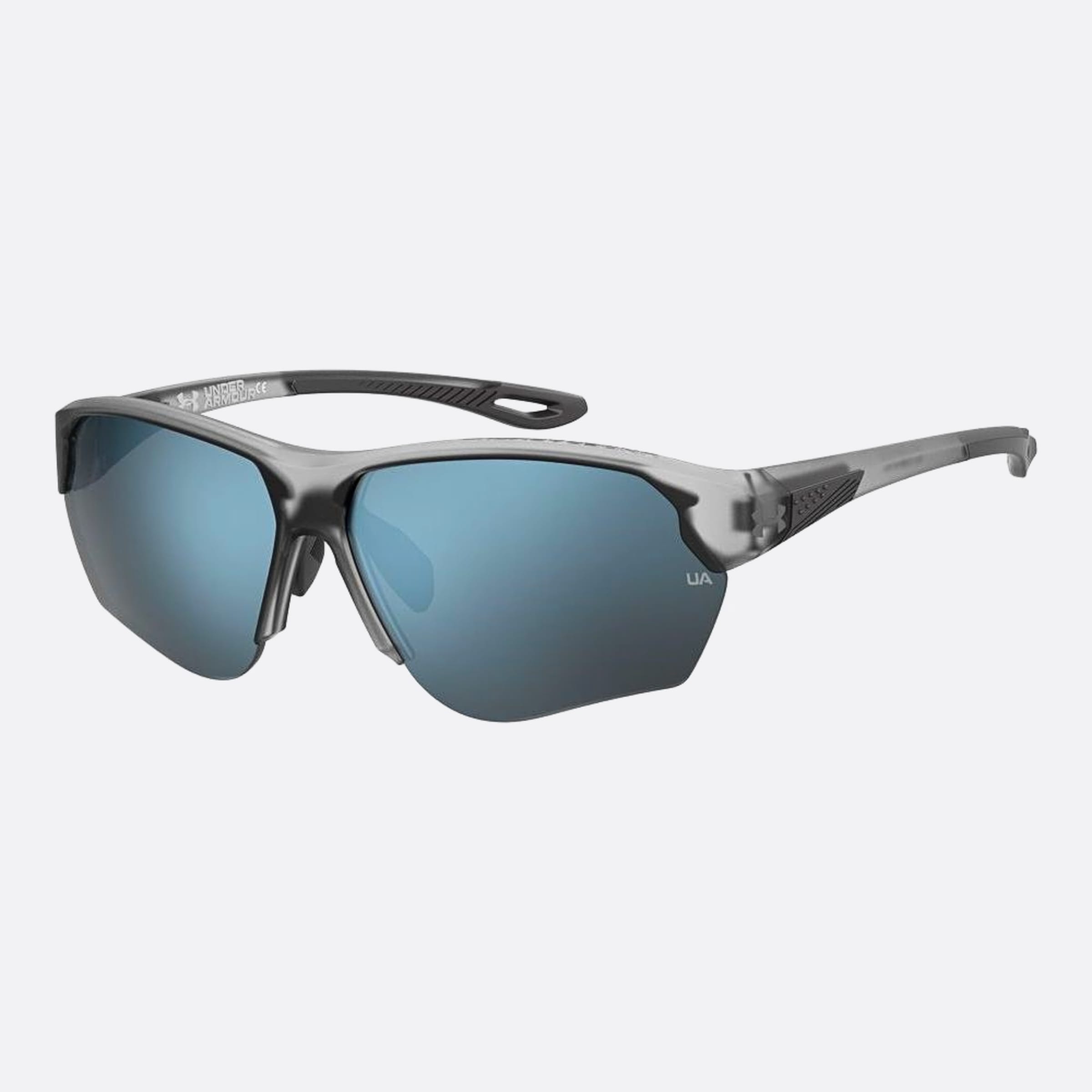 Under 68mm Armour Compete Riw Grey Squared Men Sunglasses - Side View
