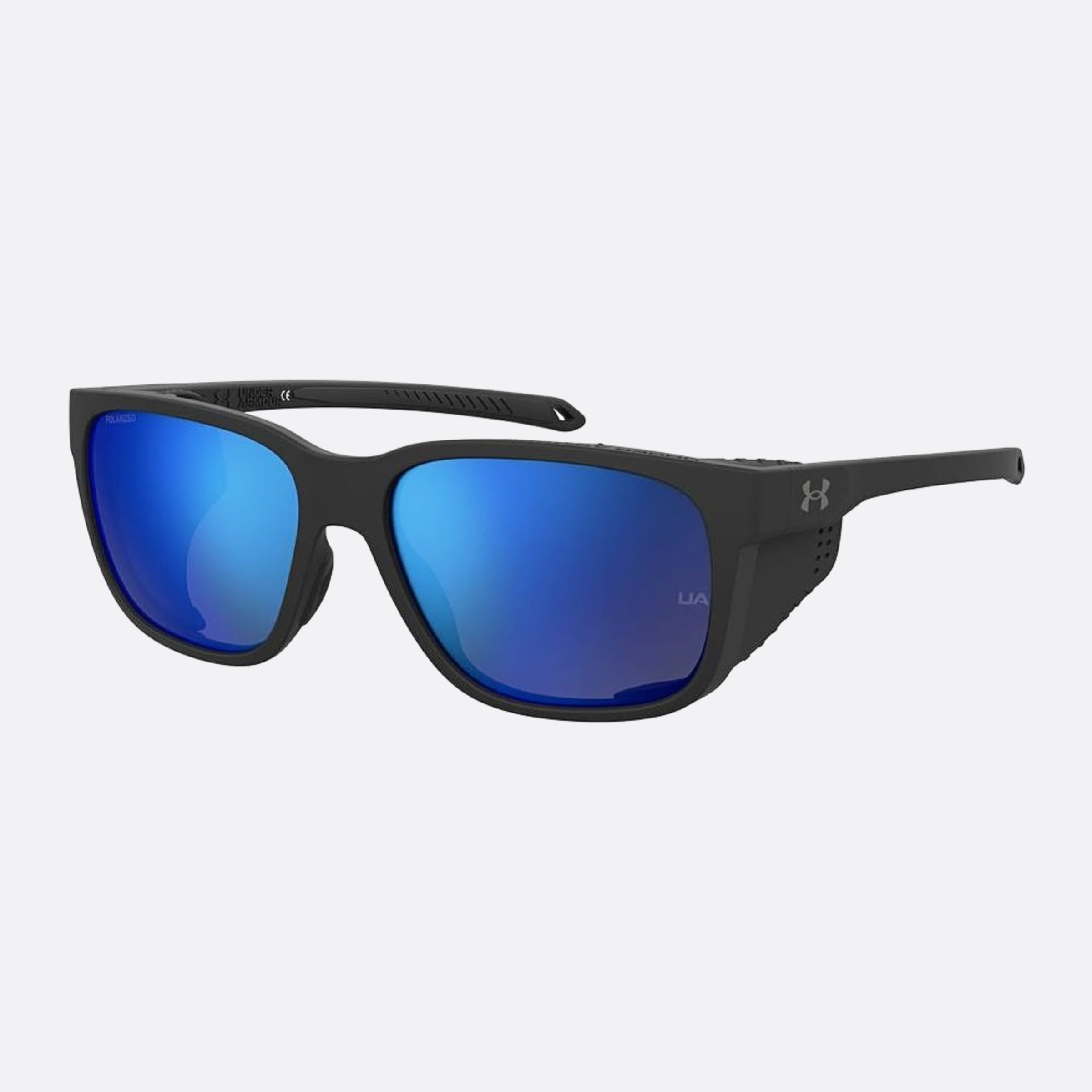 Under 58mm Armour Glacial Black Geometric Men Sunglasses - Side View