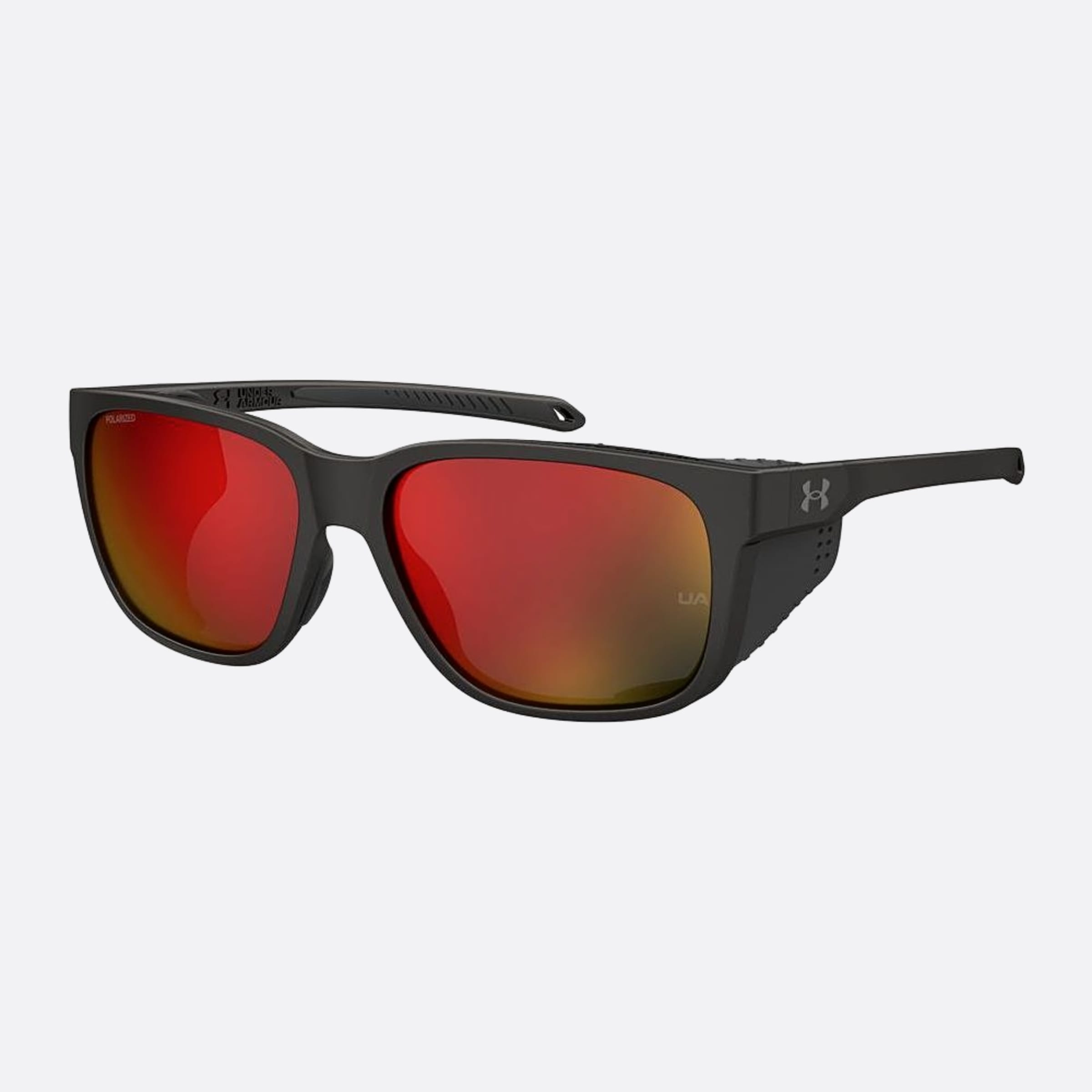 Under 58mm Armour Glacial Zk4 Black Geometric Men Sunglasses - Side View