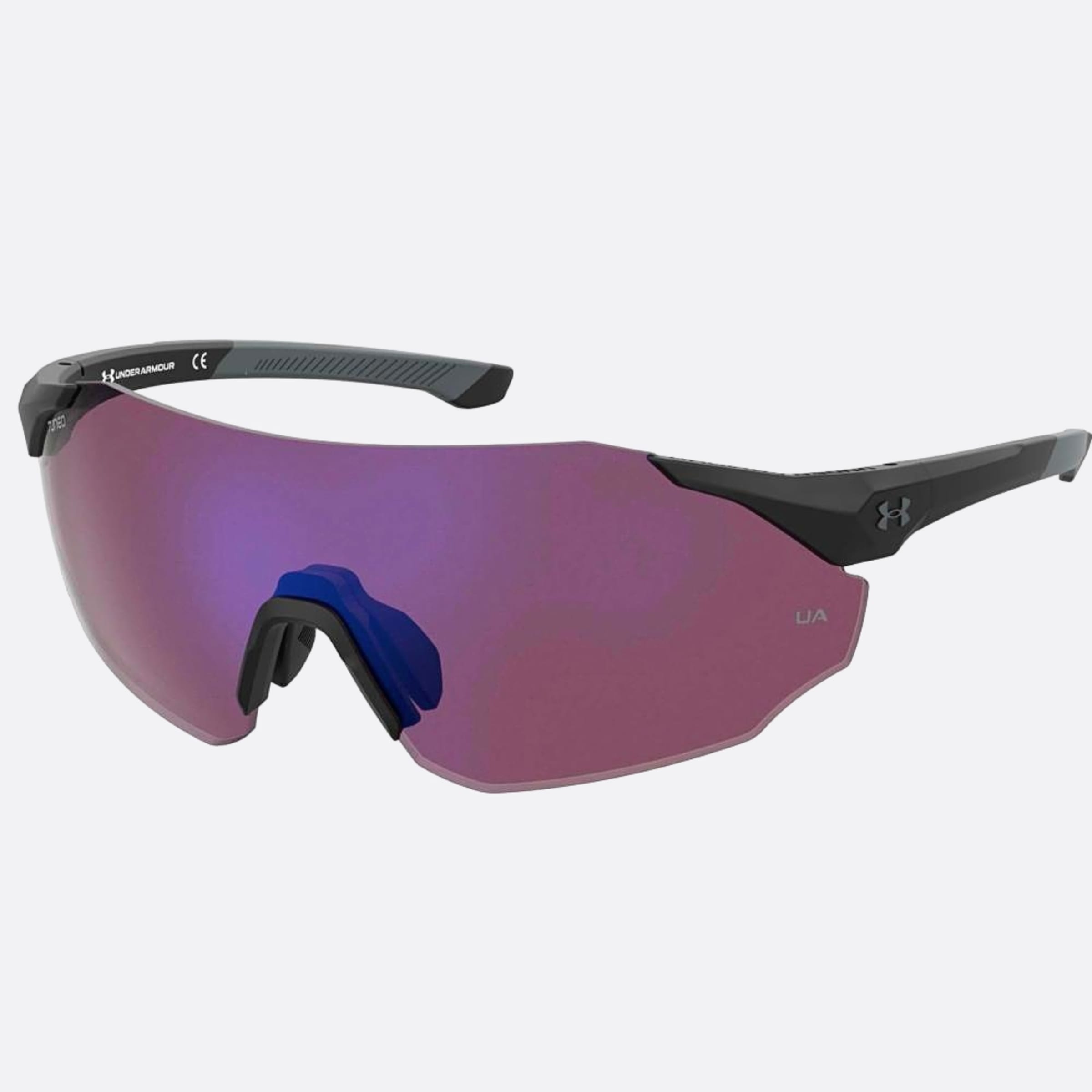 Under 99mm Armour Hammer Black Shield Men Sunglasses - Side View