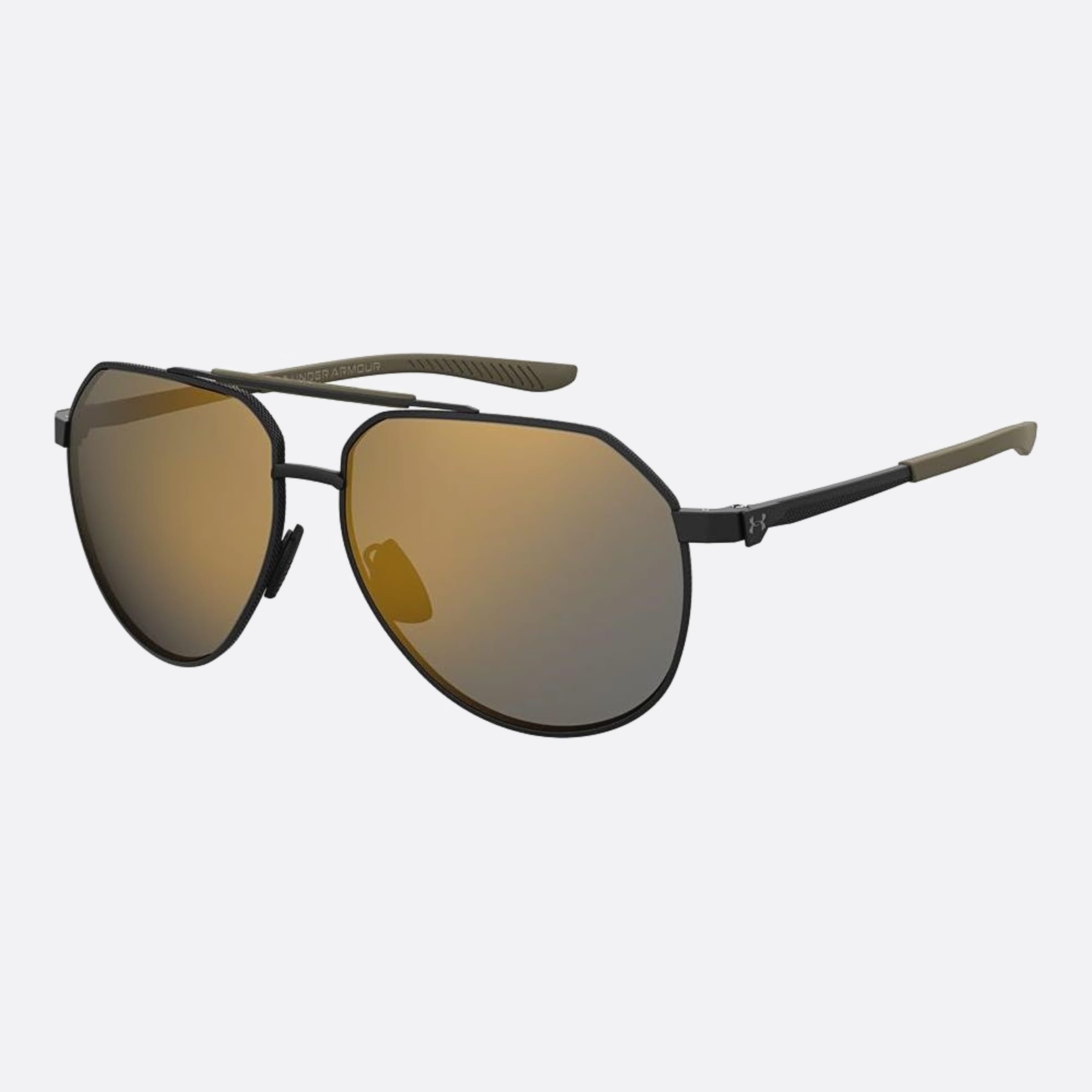 Under 60mm Armour Honcho 3ol Black Pilot Men Sunglasses - Side View