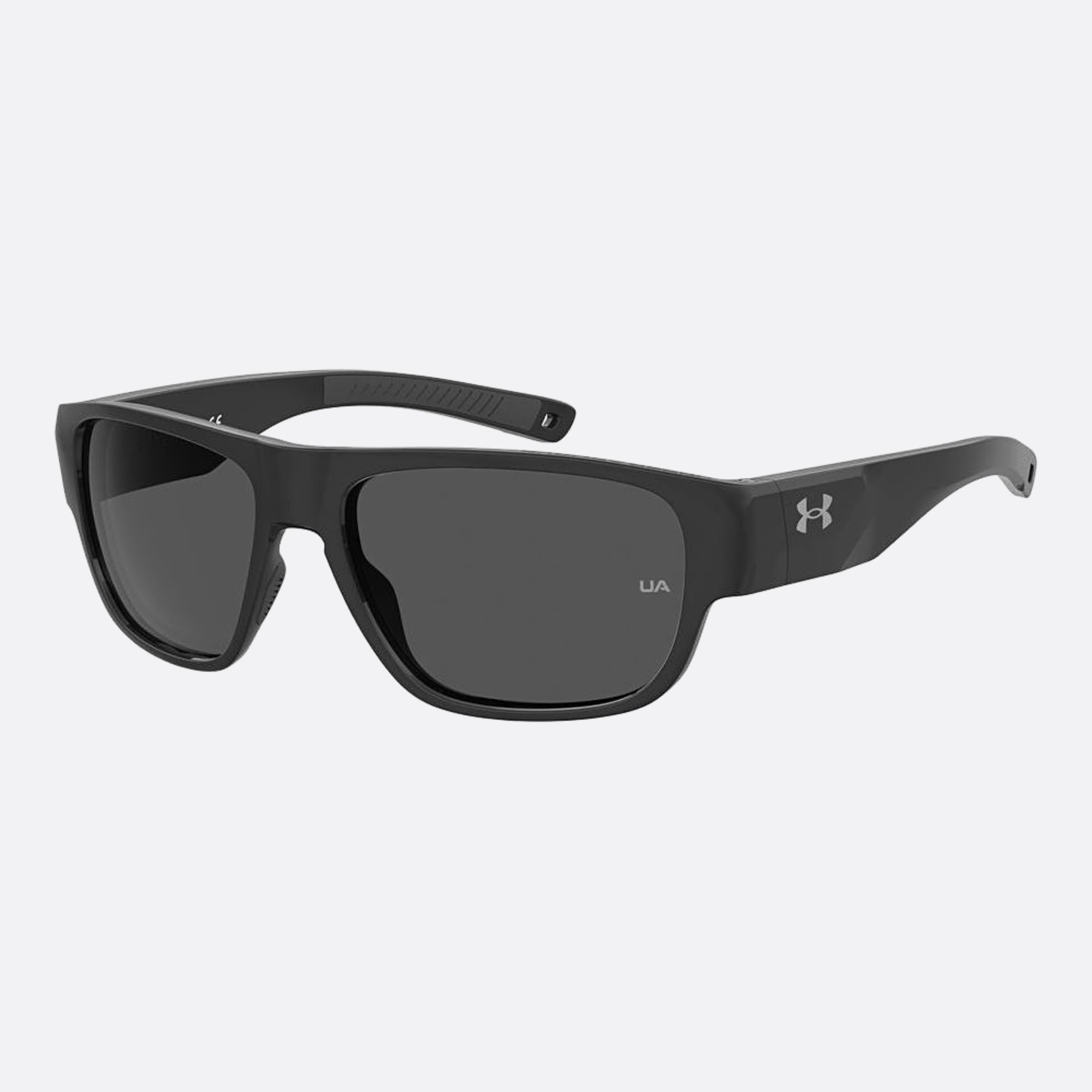 Under 60mm Armour Scorcher Black Squared Men Sunglasses - Side View