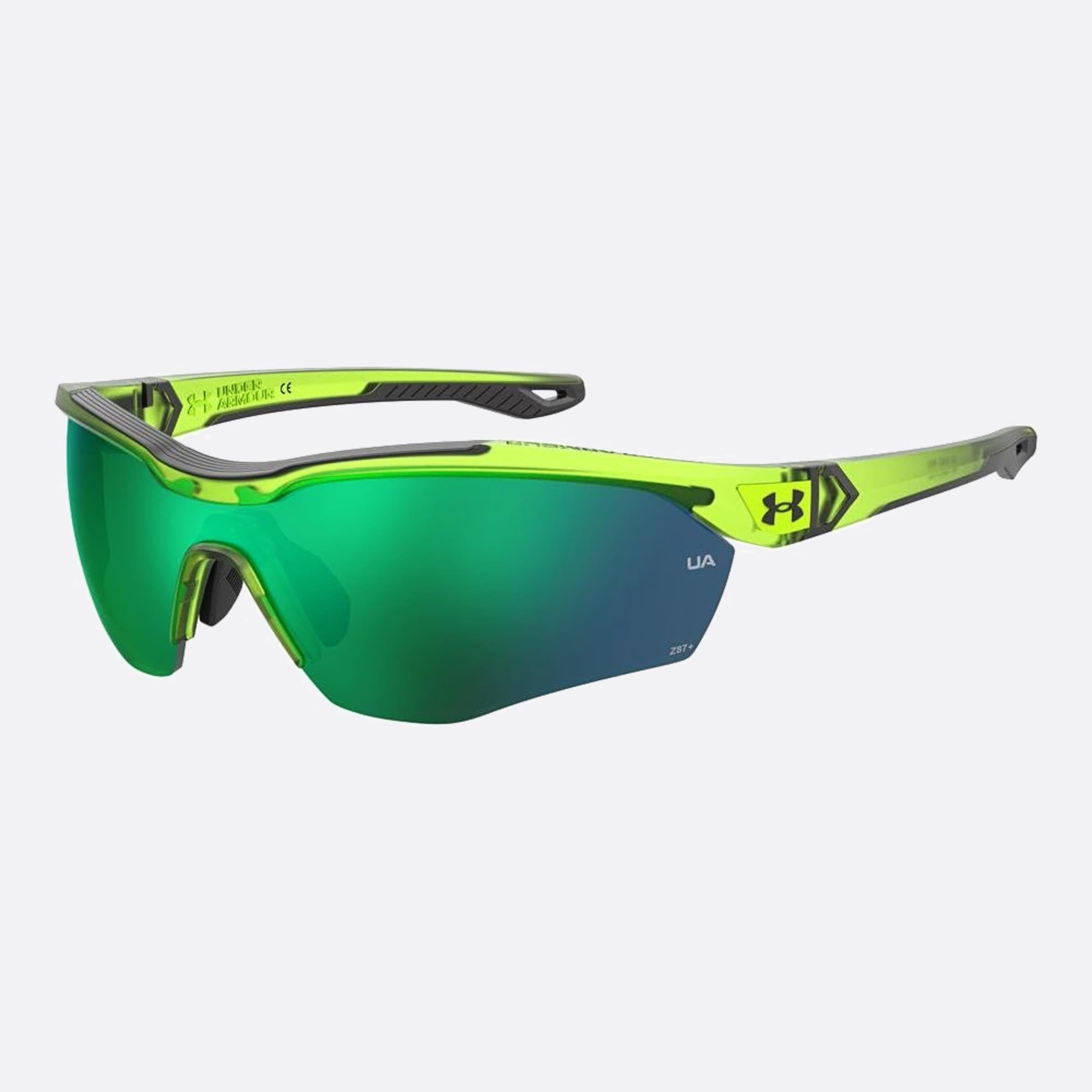Under 99mm Armour Yard Pro 0ie Green Squared Men Sunglasses - Side View