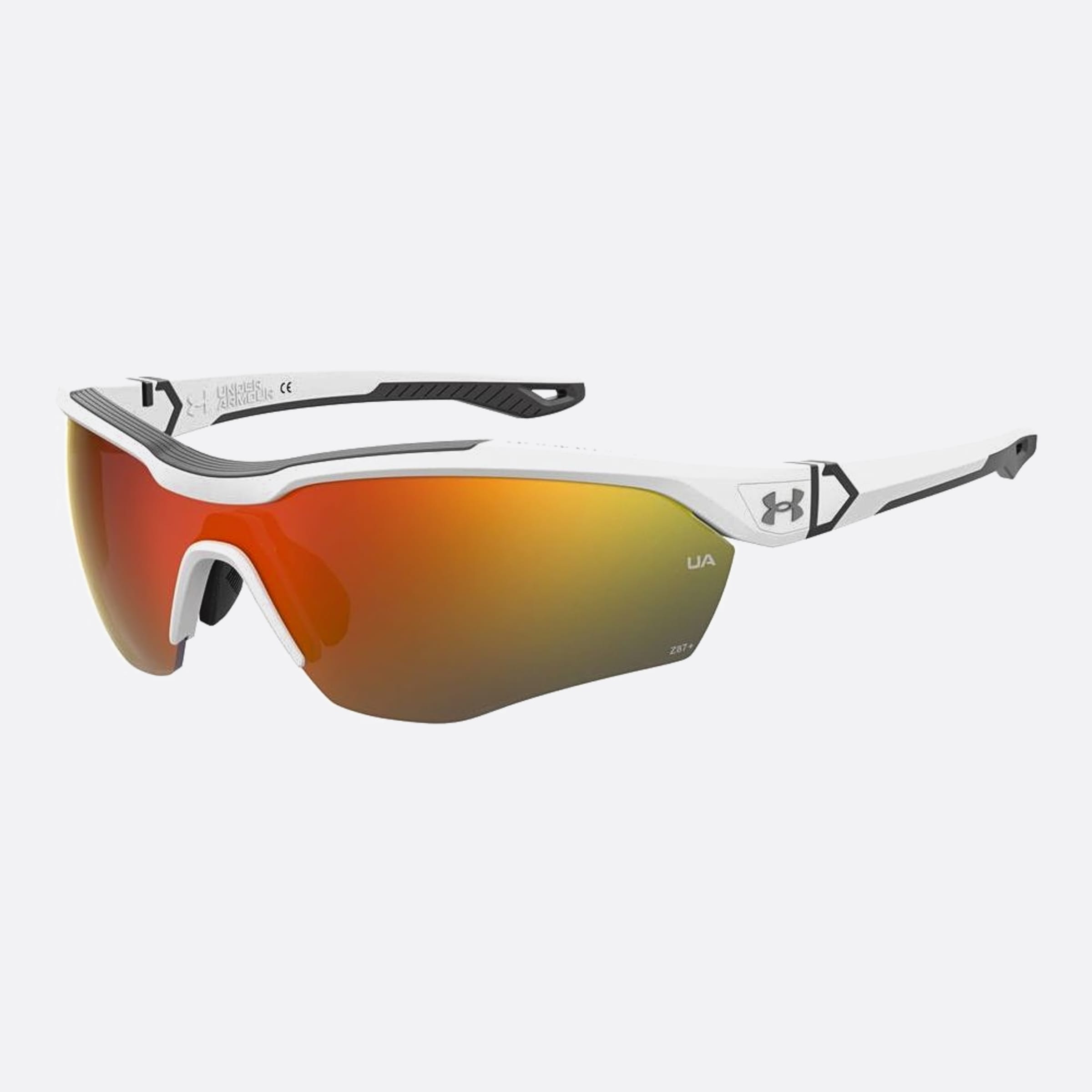 Under 99mm Armour Yard Pro 6ht White Squared Men Sunglasses - Side View