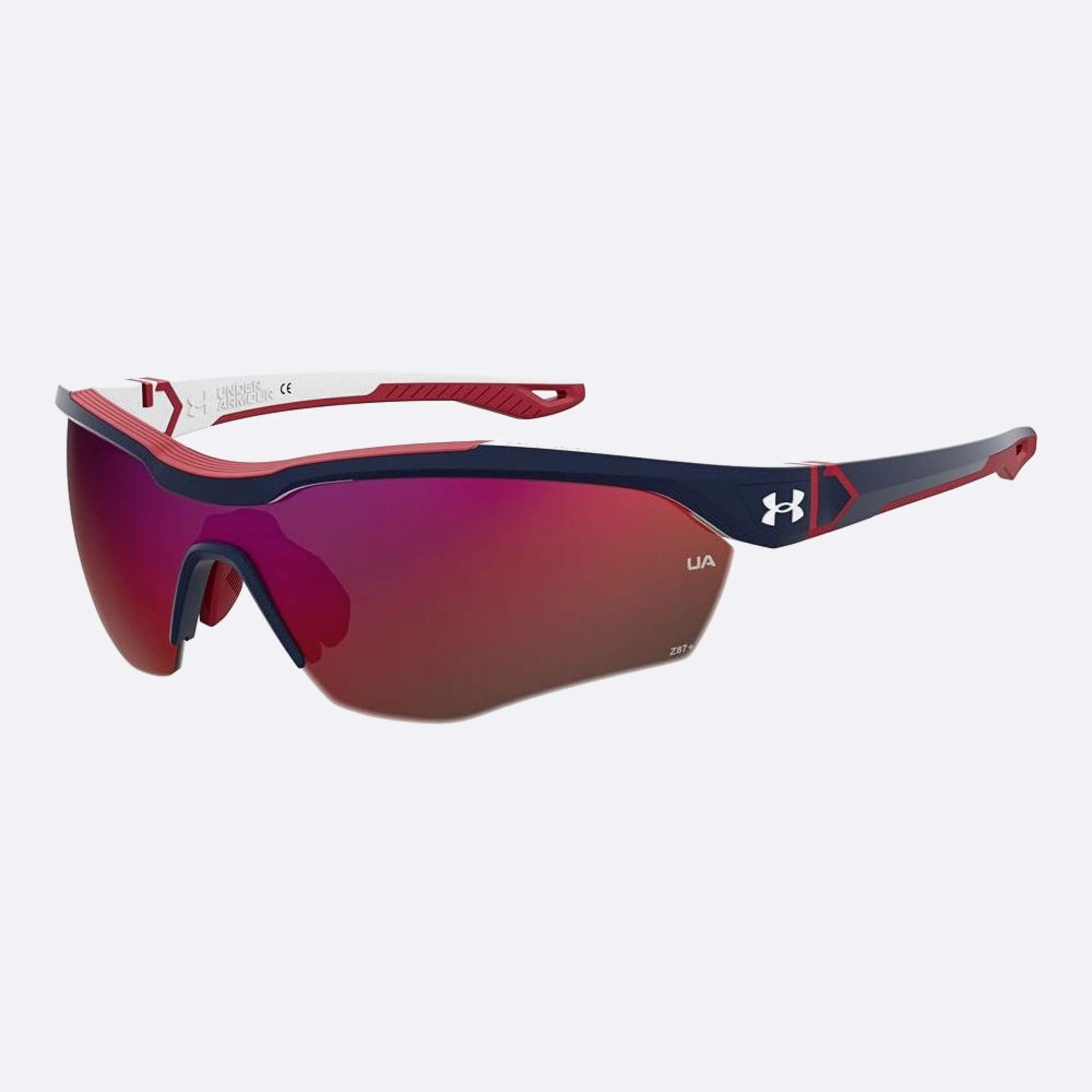 Under 99mm Armour Yard Pro Ze3 Blue Squared Men Sunglasses - Side View
