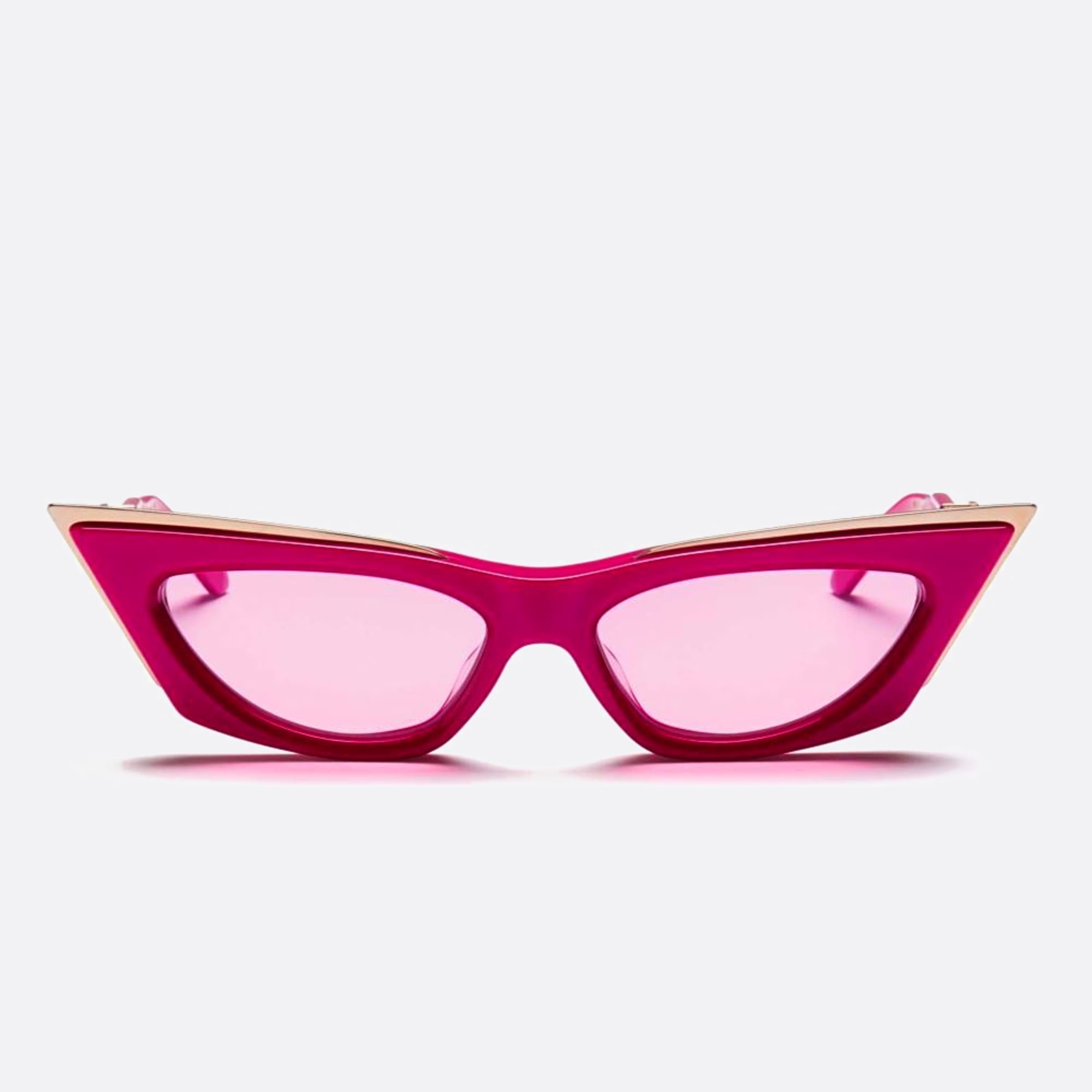 Valentino 55mm Goldcut Pnk Gld Pink Cat Eye Women Sunglasses - Main View