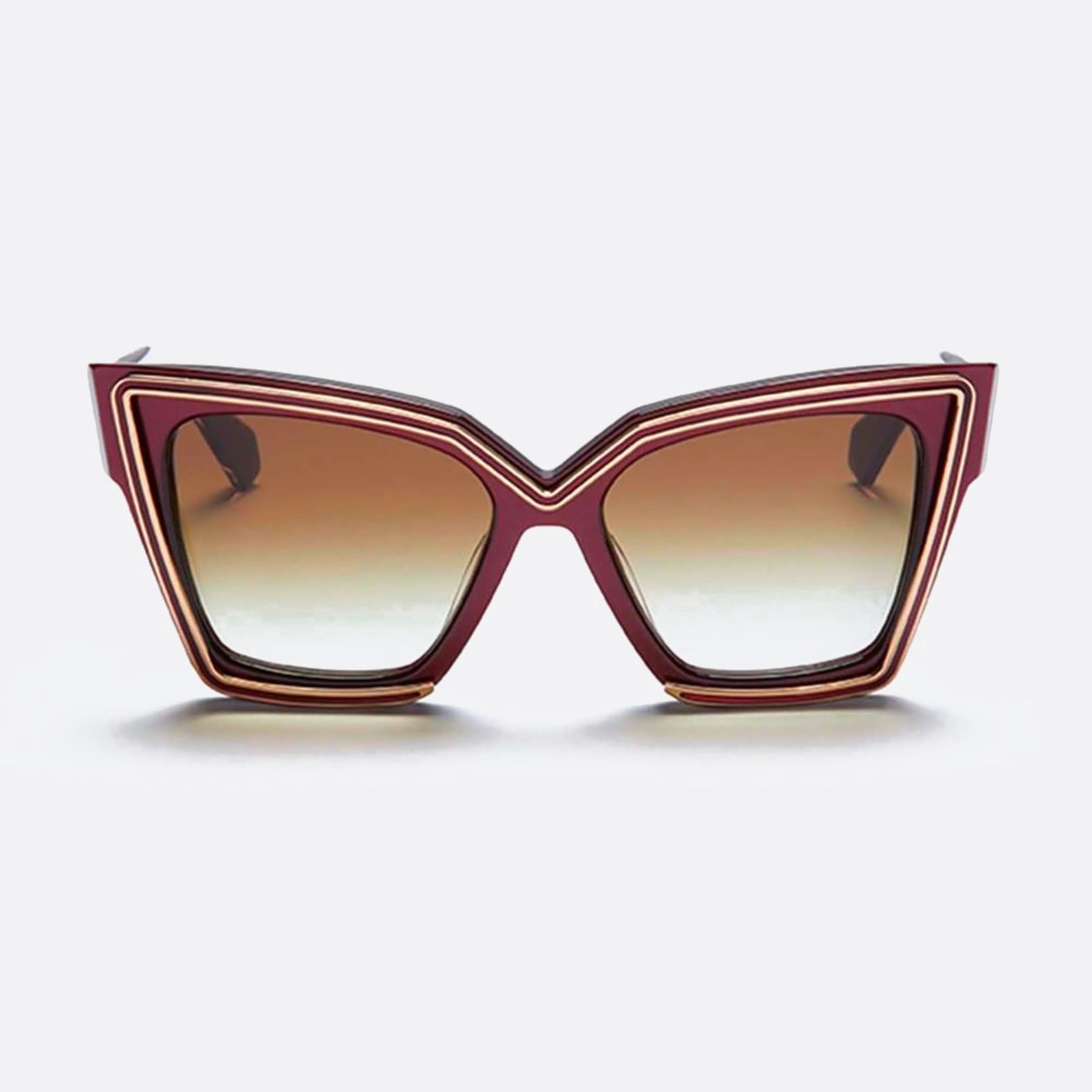 Valentino 54mm Grace Bdx Gld Red Cat Eye Women Sunglasses - Main View
