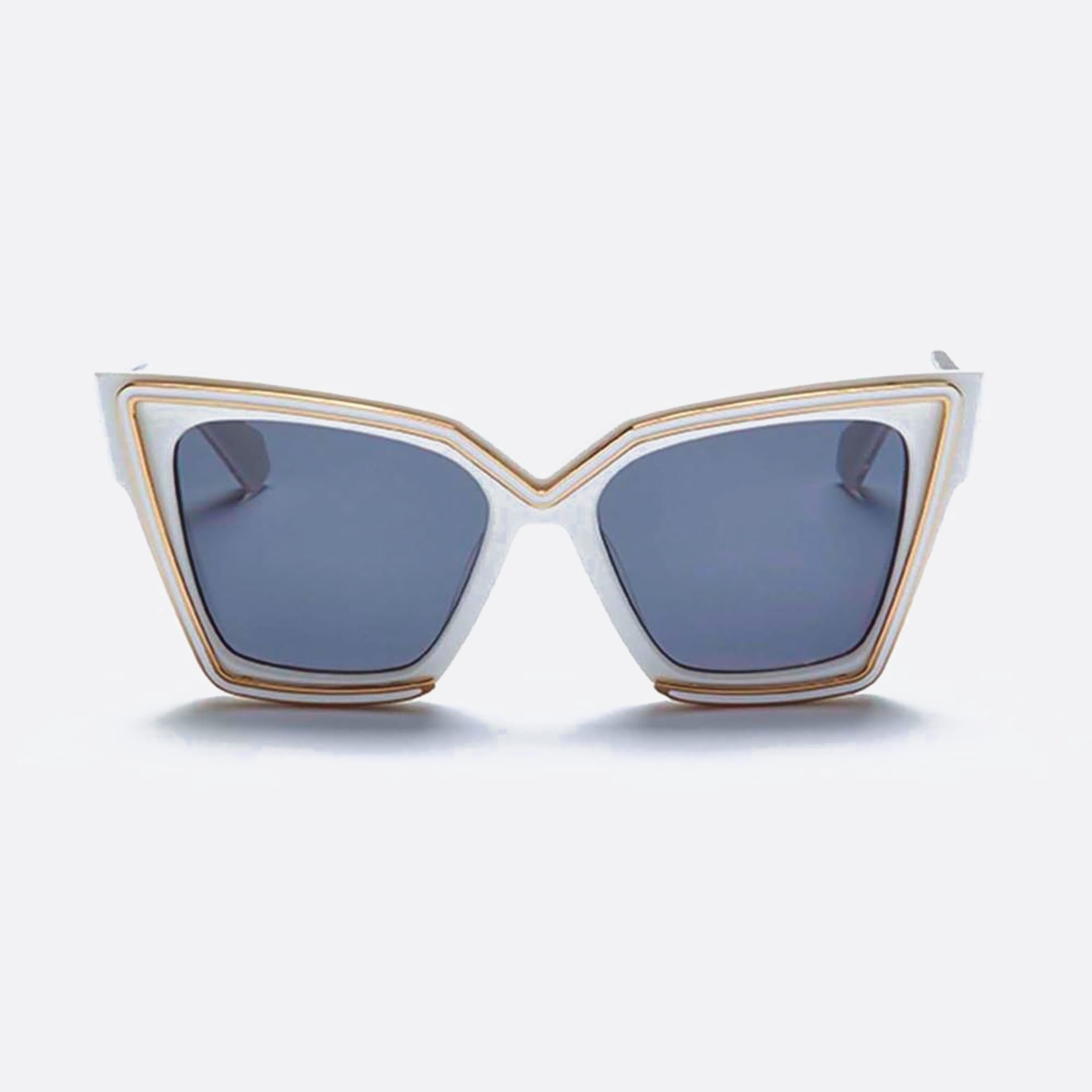 Valentino 54mm Grace Wht Gld White Cat Eye Women Sunglasses - Main View