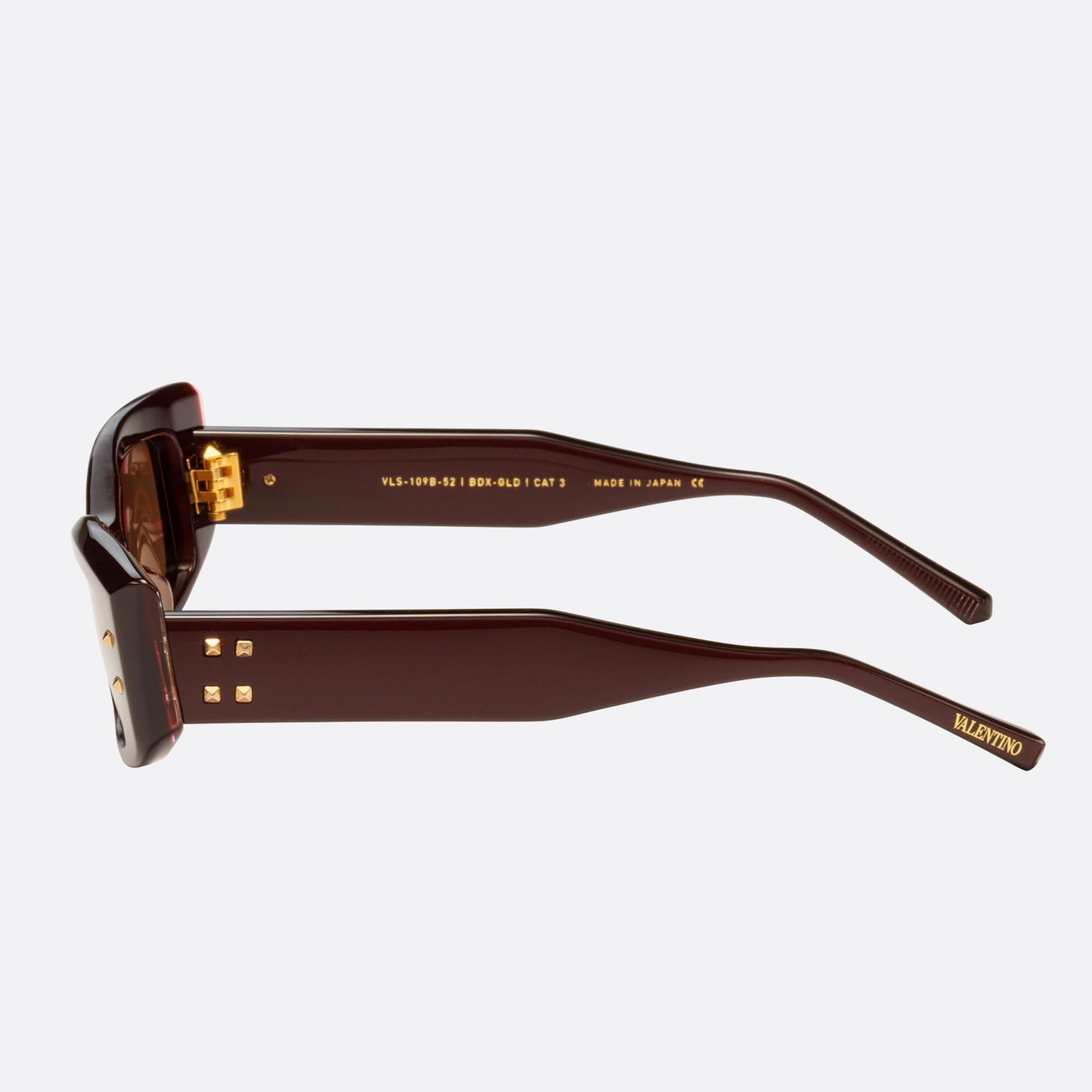 Valentino 52mm Quattro Bdx Gld Red Cat Eye Women Sunglasses - Detail View