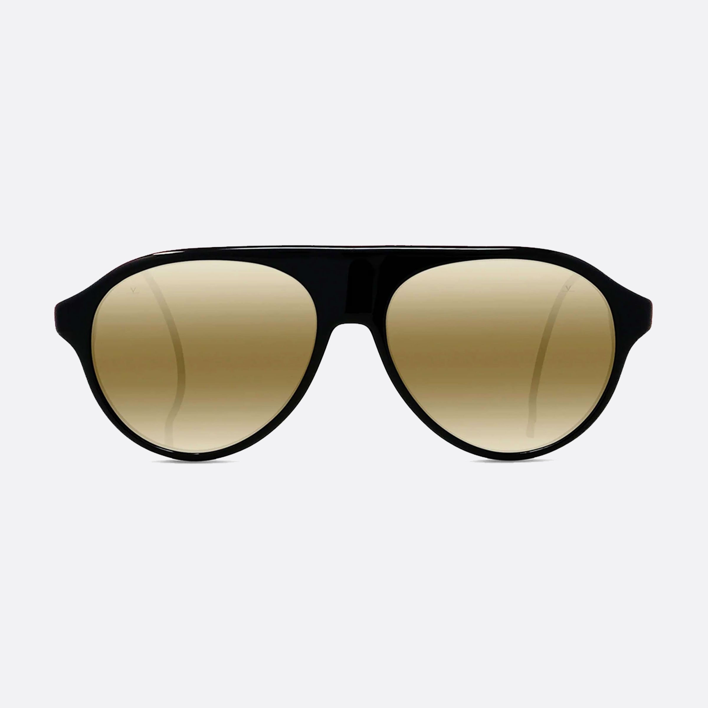 Vuarnet 57mm Alpine Vu40036u 05q Black Pilot Unisex Sunglasses - Side View