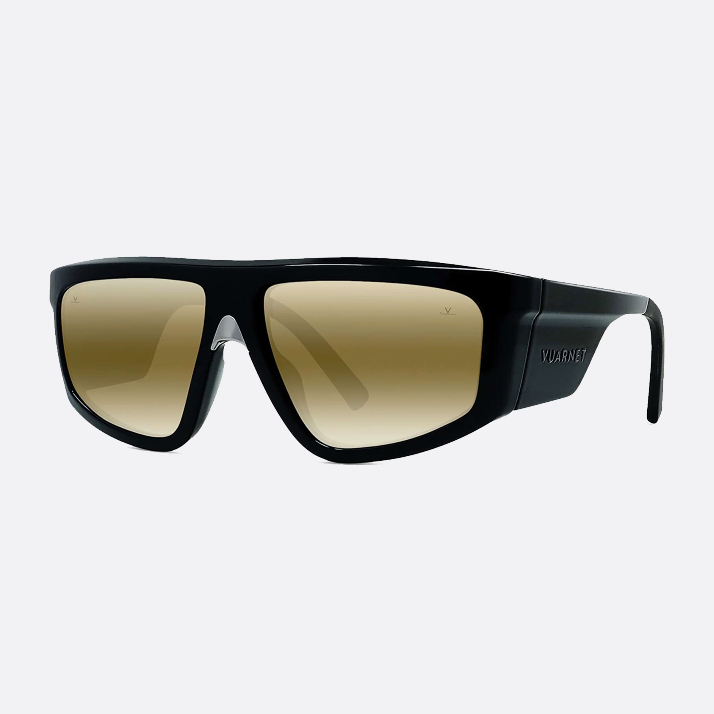 Vuarnet 58mm Altitude Vu40039u 01q Black Rectangle Unisex Sunglasses - Main View