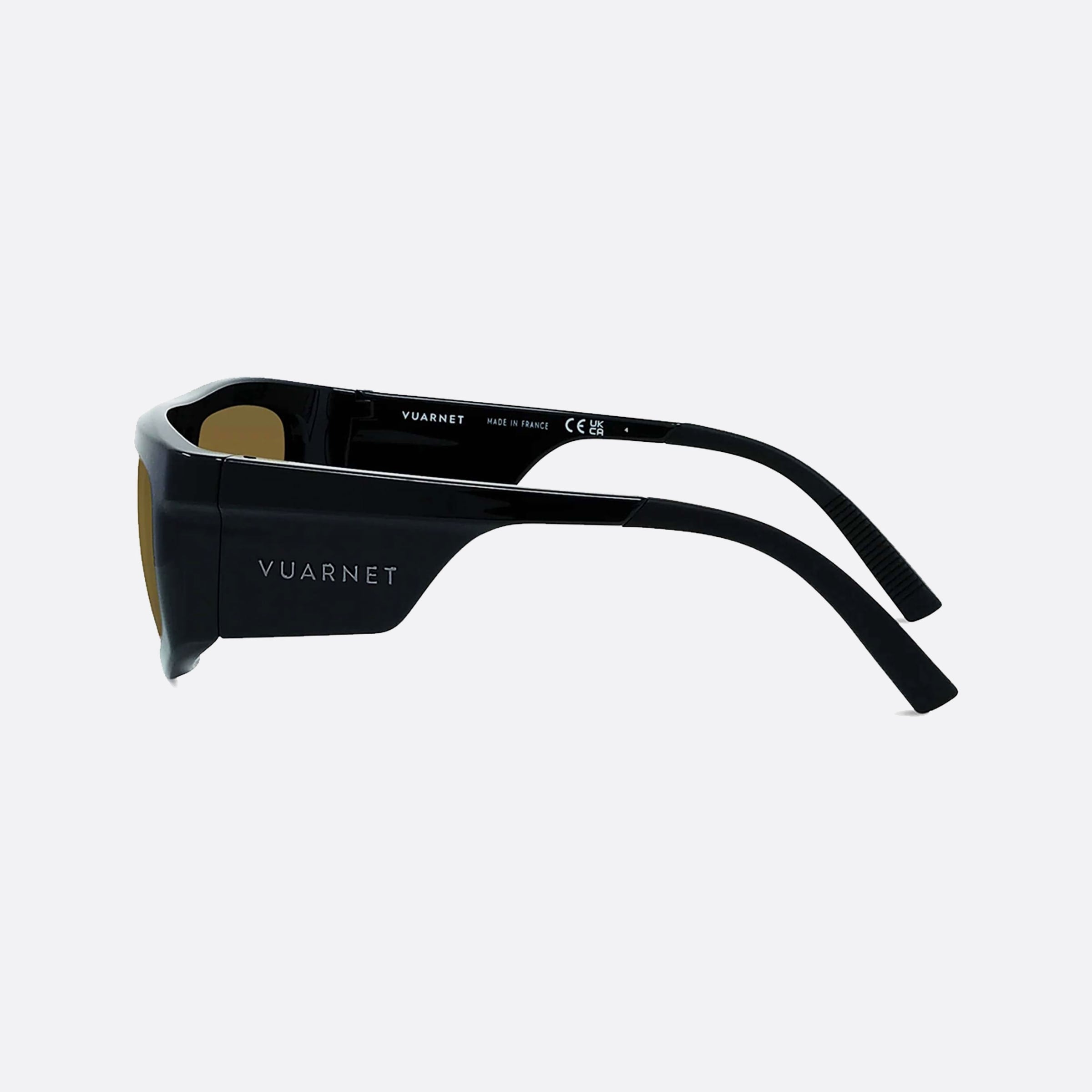 Vuarnet 58mm Altitude Vu40039u 01q Black Rectangle Unisex Sunglasses - Detail View