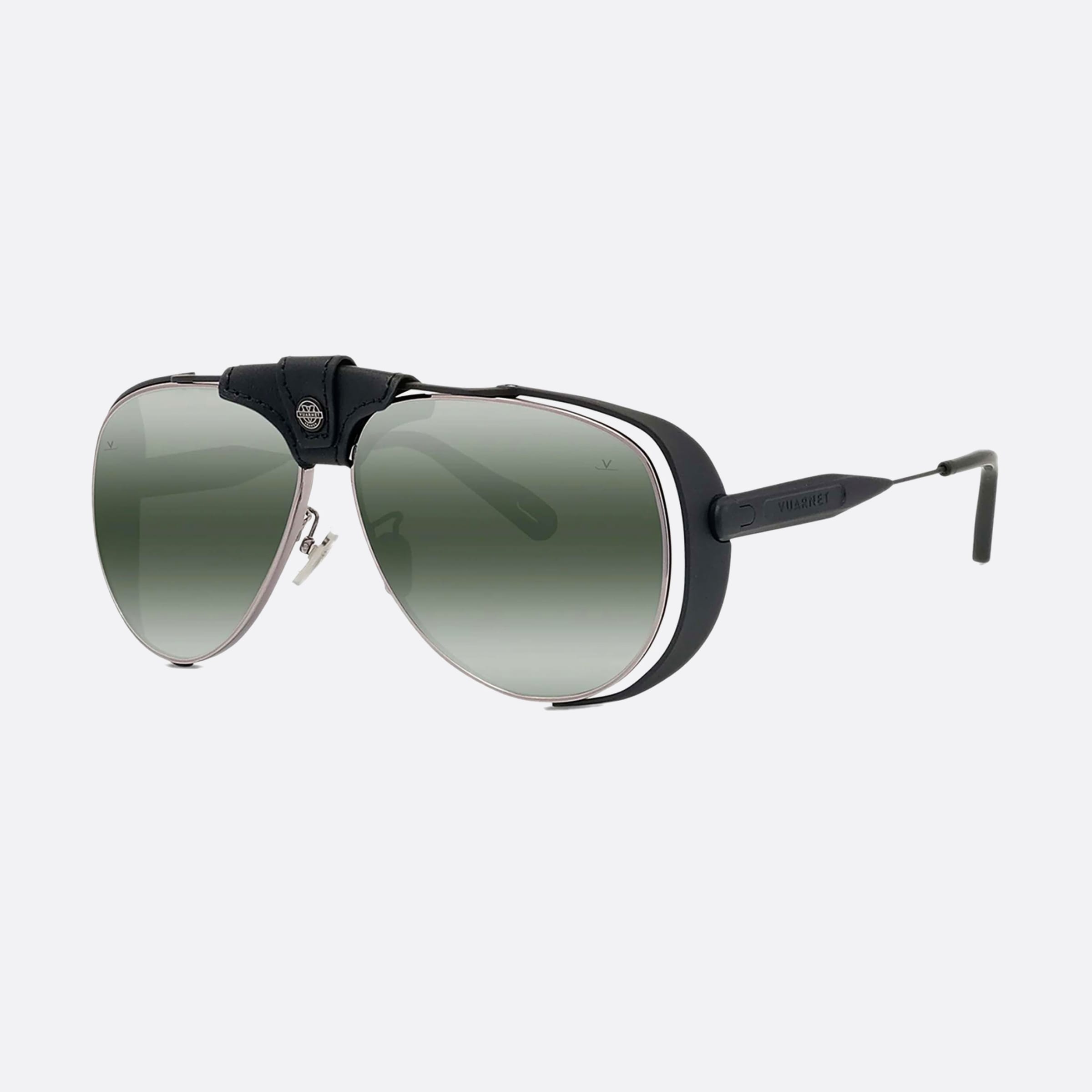 Vuarnet 61mm Arctic Vu40030u 02x Black Pilot Men Sunglasses - Main View