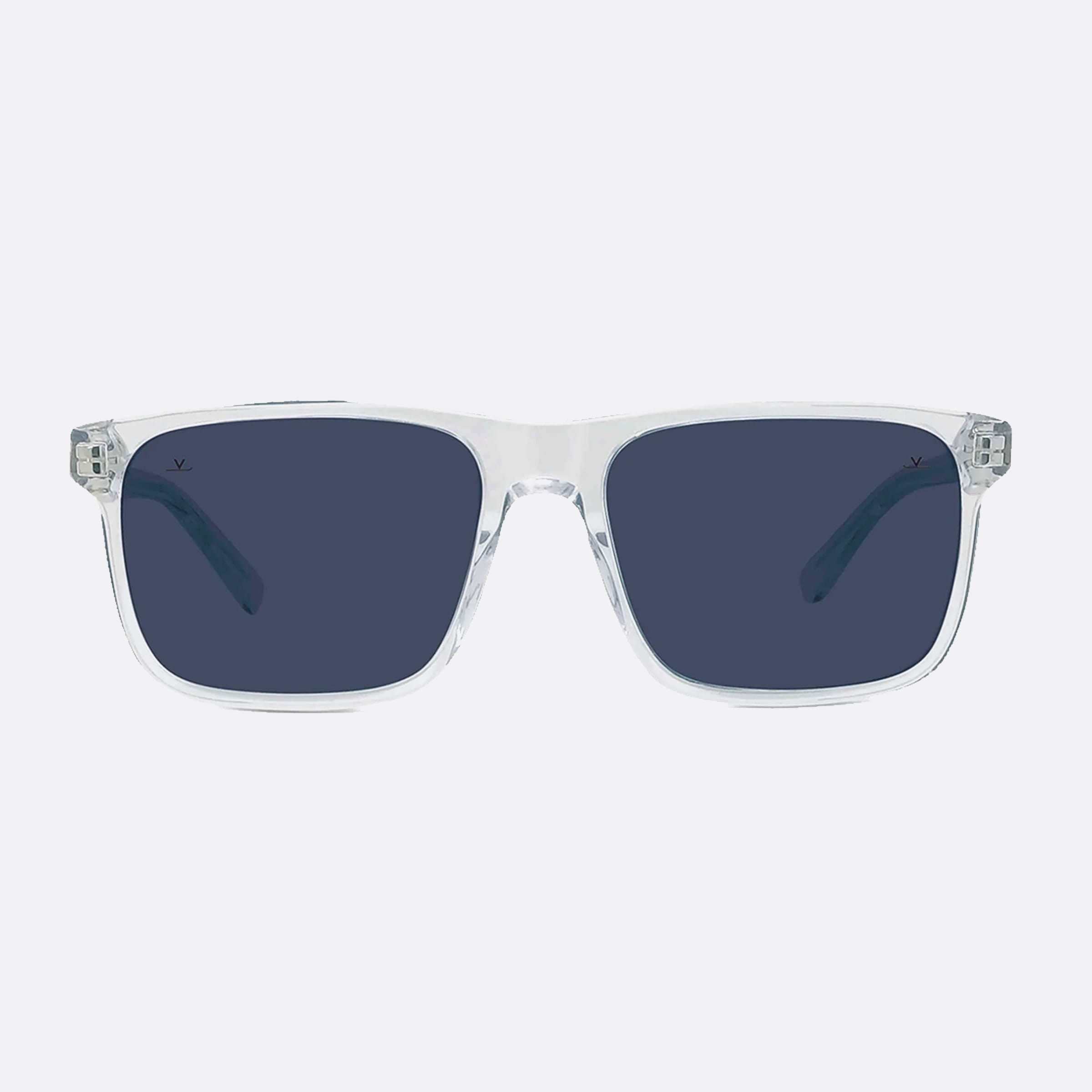 Vuarnet 57mm Belvedere Vu40010i 26v Clear Rectangle Polarized Men Sunglasses - Side View