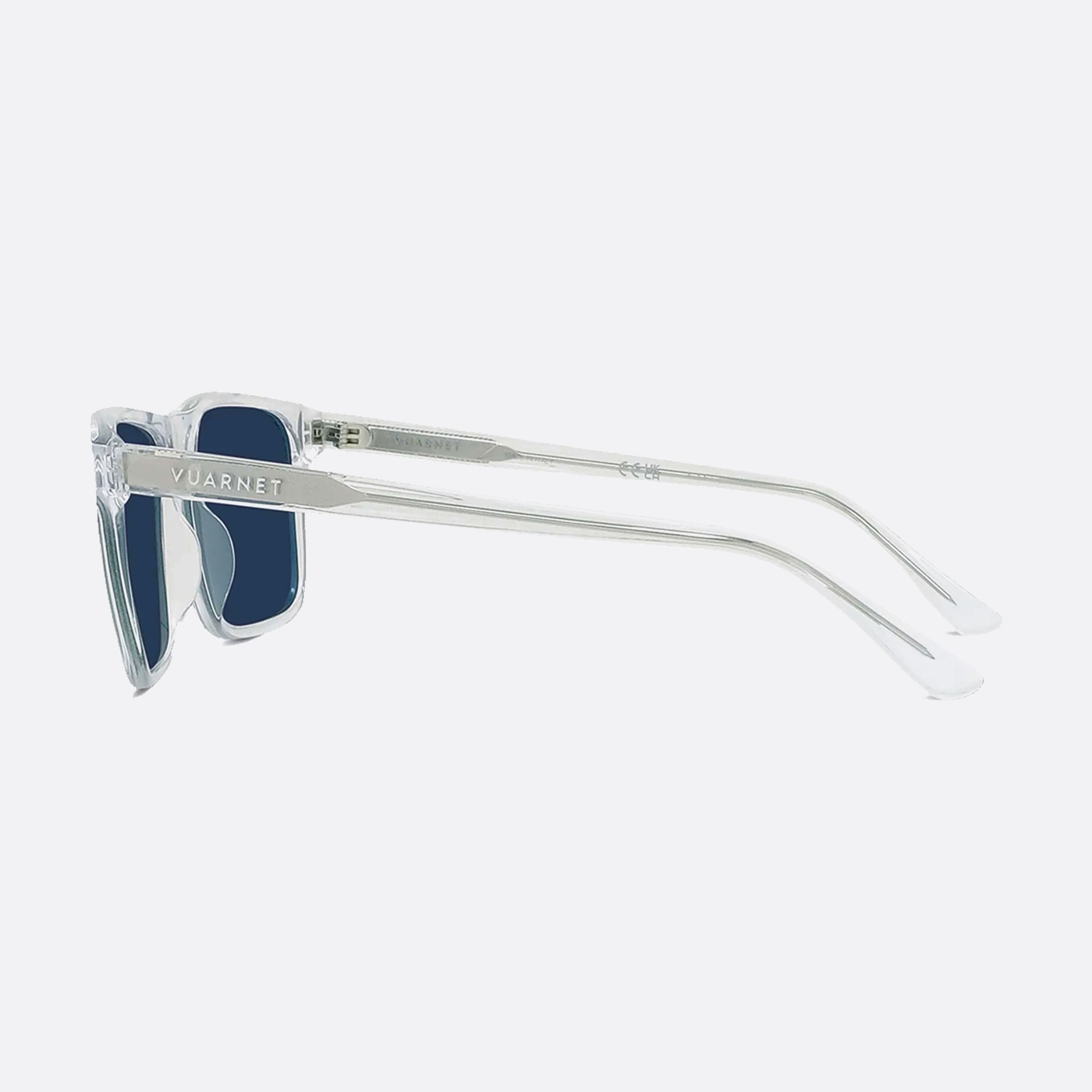 Vuarnet 57mm Belvedere Vu40010i 26v Clear Rectangle Polarized Men Sunglasses - Detail View
