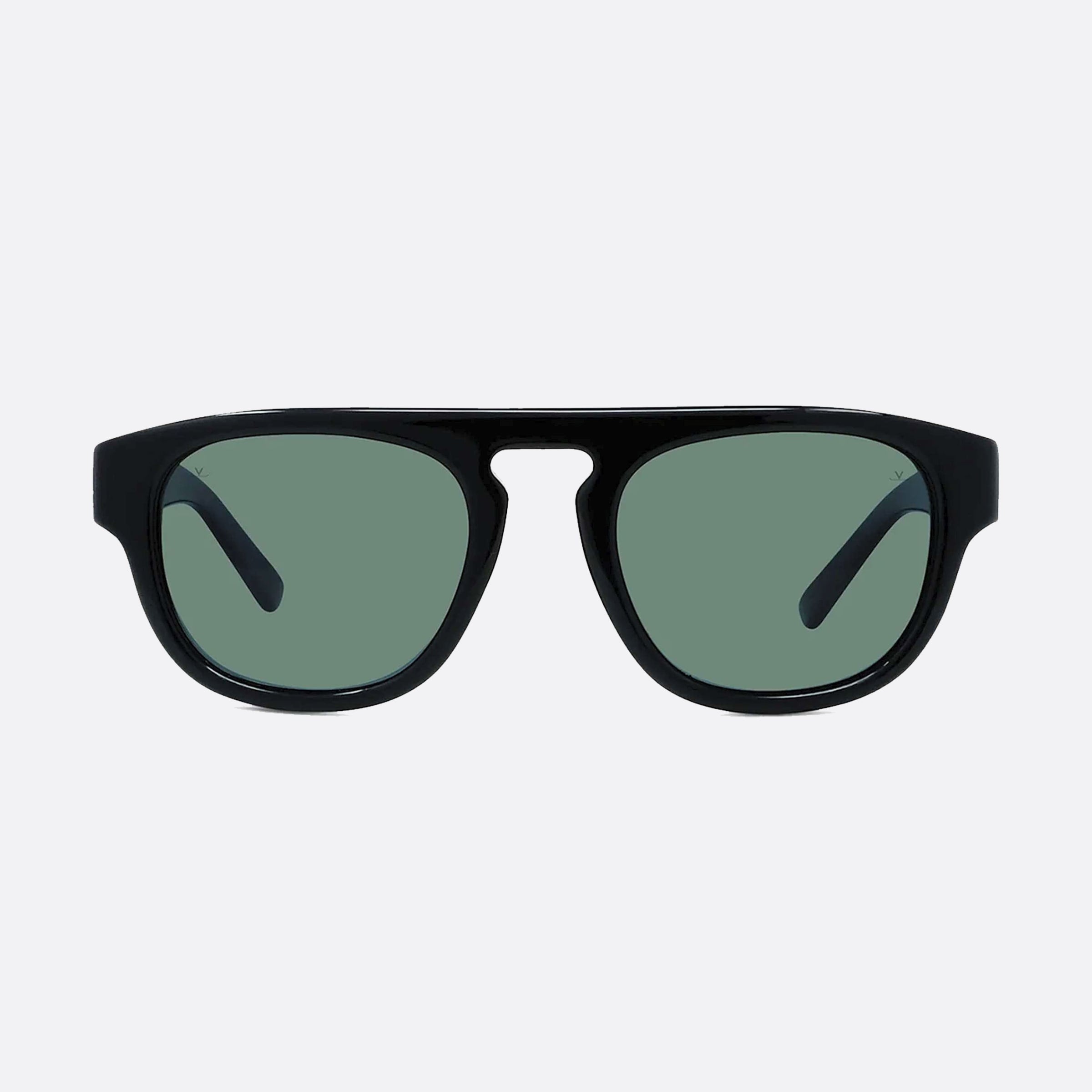 Vuarnet 52mm Belvedere Vu40032i 01d Black Rectangle Polarized Unisex Sunglasses - Side View