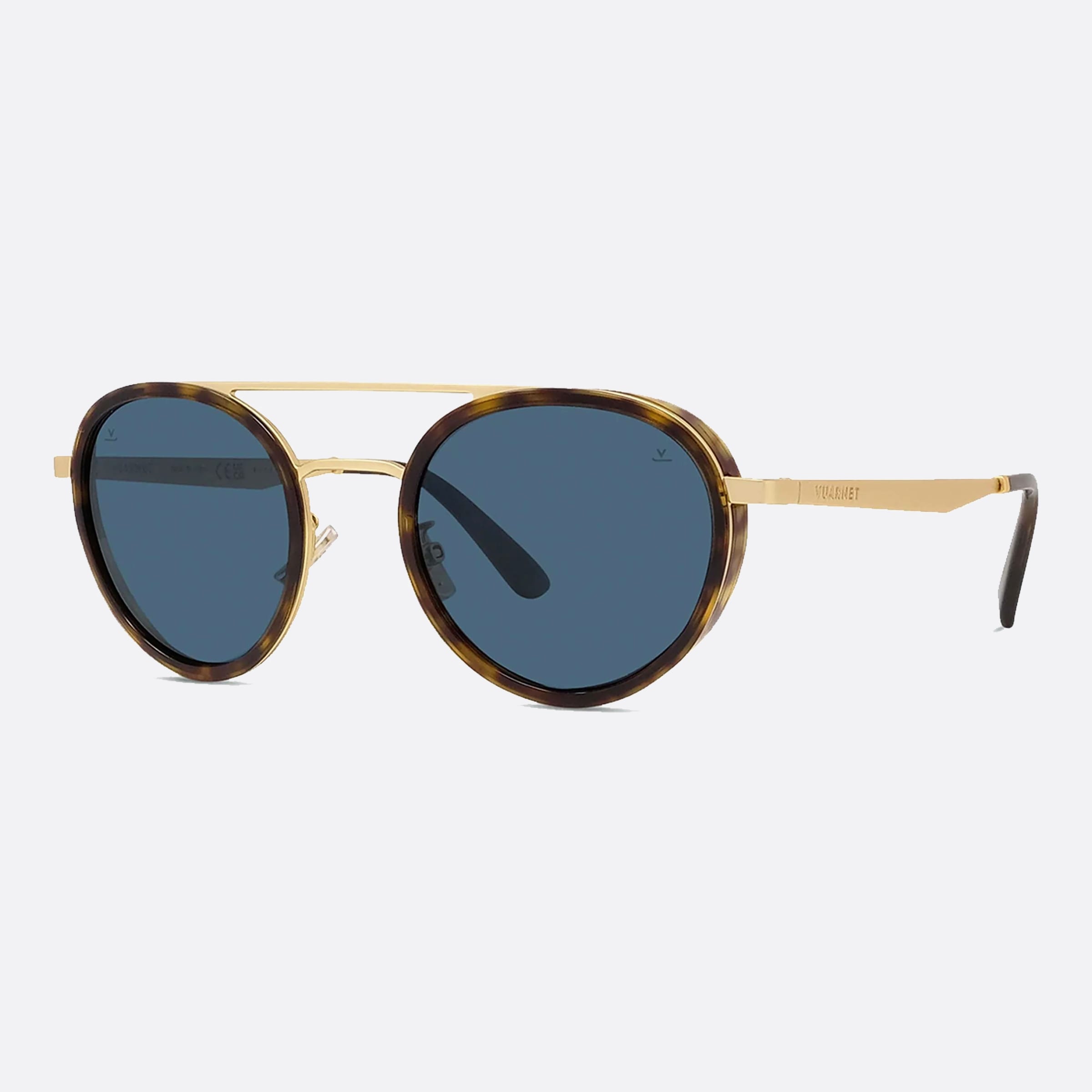 Vuarnet 52mm Edge Vu40006u 52v Tortoise Round Polarized Unisex Sunglasses - Main View