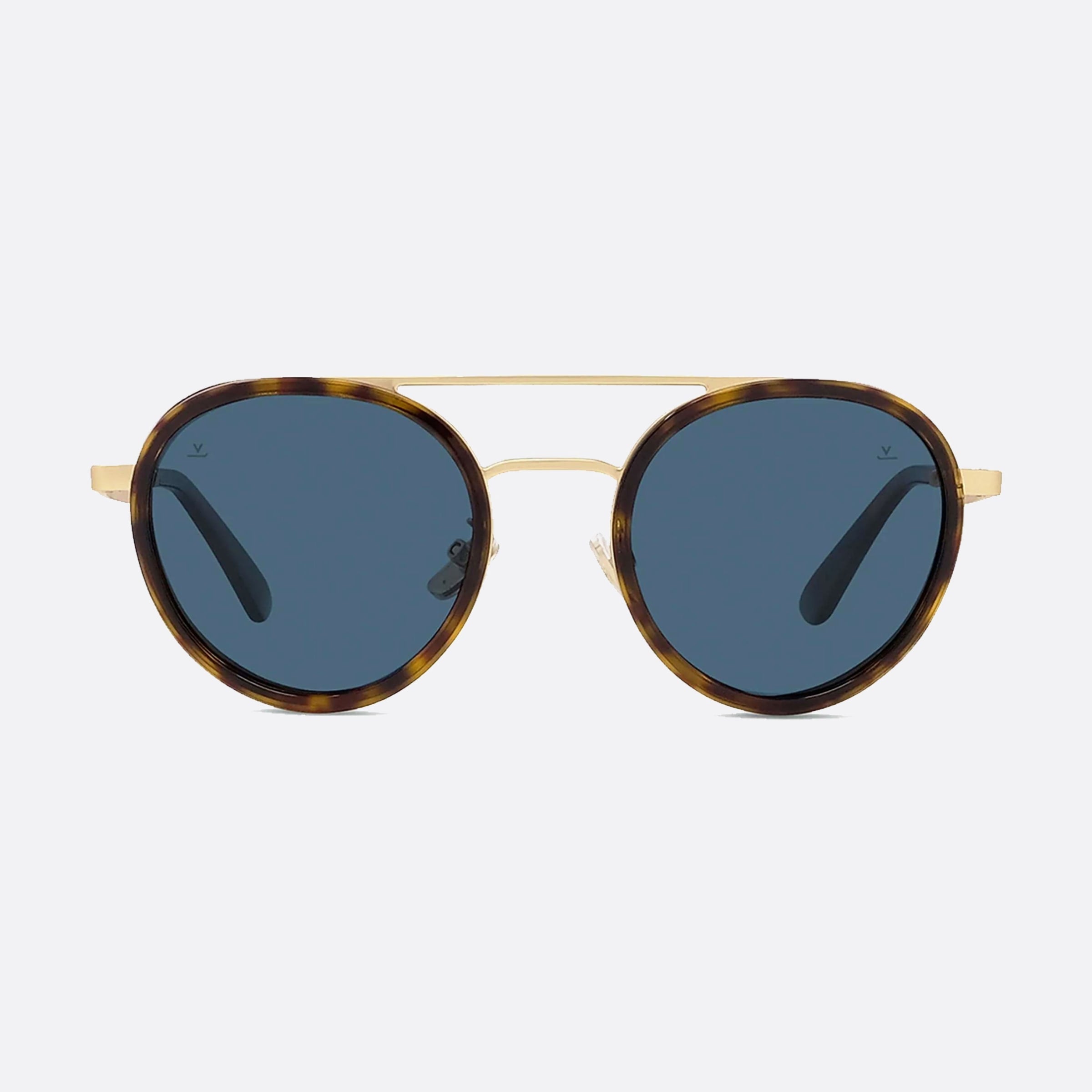 Vuarnet 52mm Edge Vu40006u 52v Tortoise Round Polarized Unisex Sunglasses - Side View