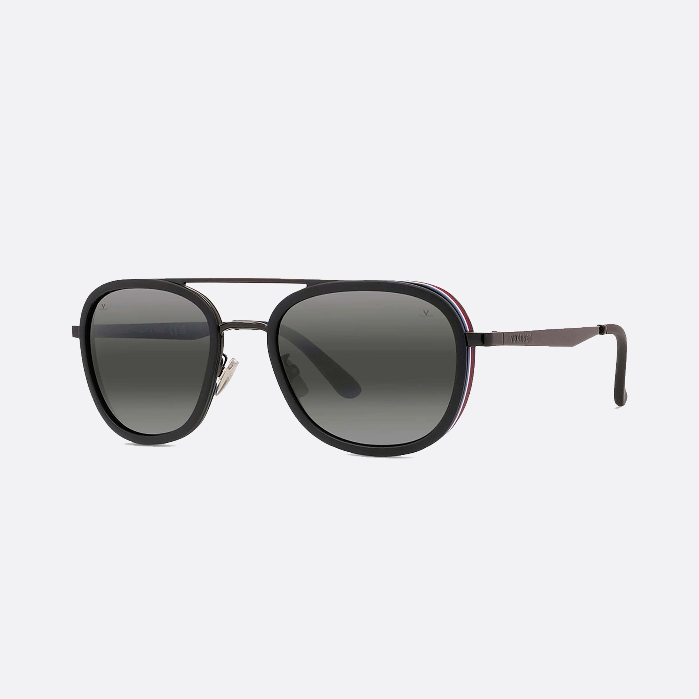 Vuarnet 54mm Edge Vu40007u 05c Black Pilot Unisex Sunglasses - Main View