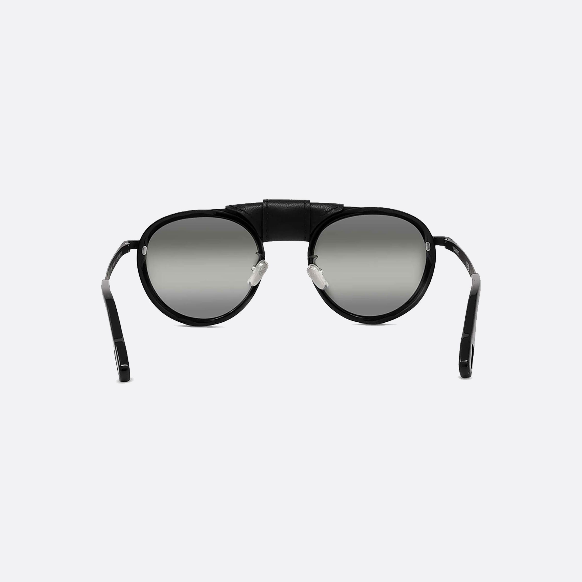 Vuarnet 52mm Glacier Vu40001u 01c Black Round Unisex Sunglasses - Lifestyle Shot