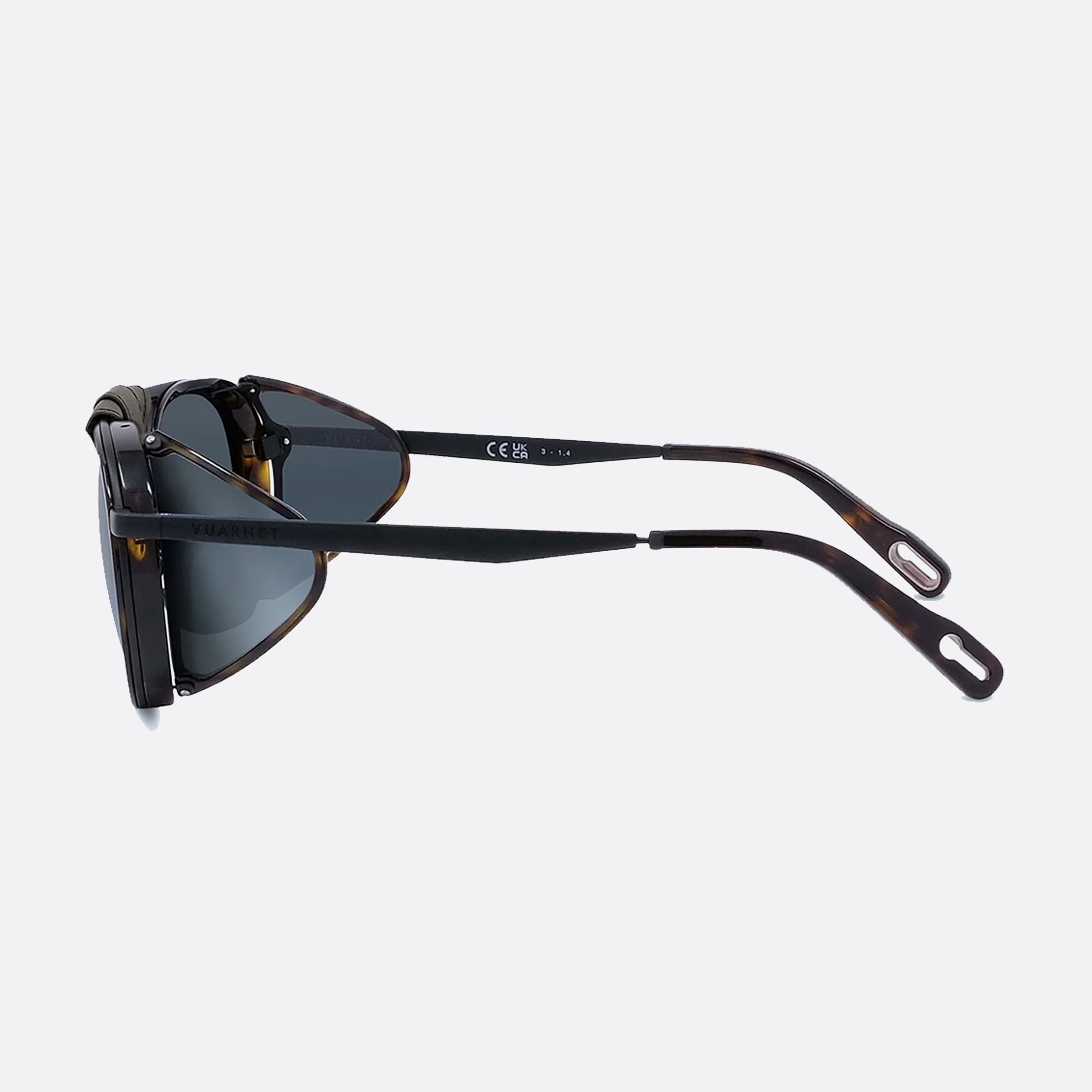 Vuarnet 52mm Glacier Vu40001u 52x White Round Unisex Sunglasses - Detail View