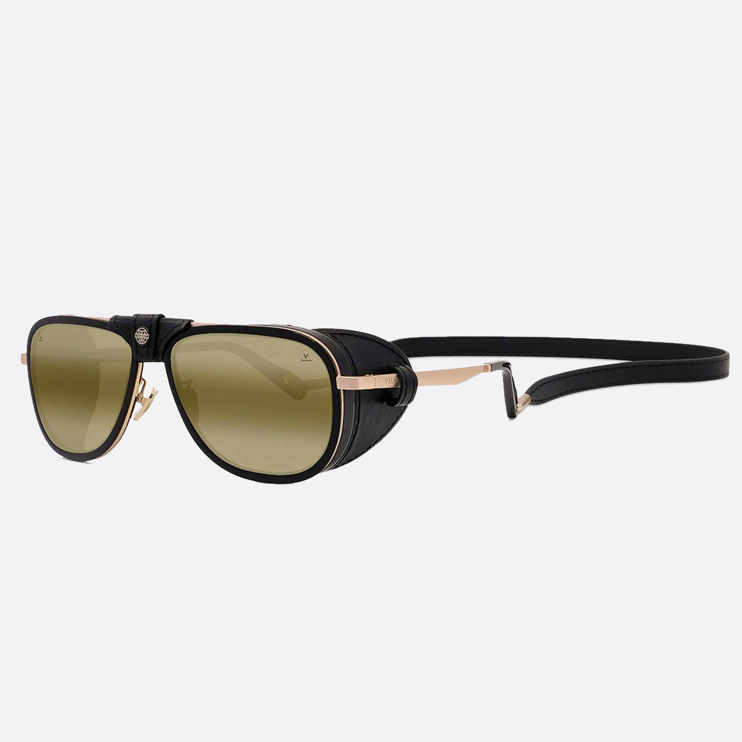 Vuarnet 56mm Glacier Vu40003u 01q Black Pilot Unisex Sunglasses - Main View