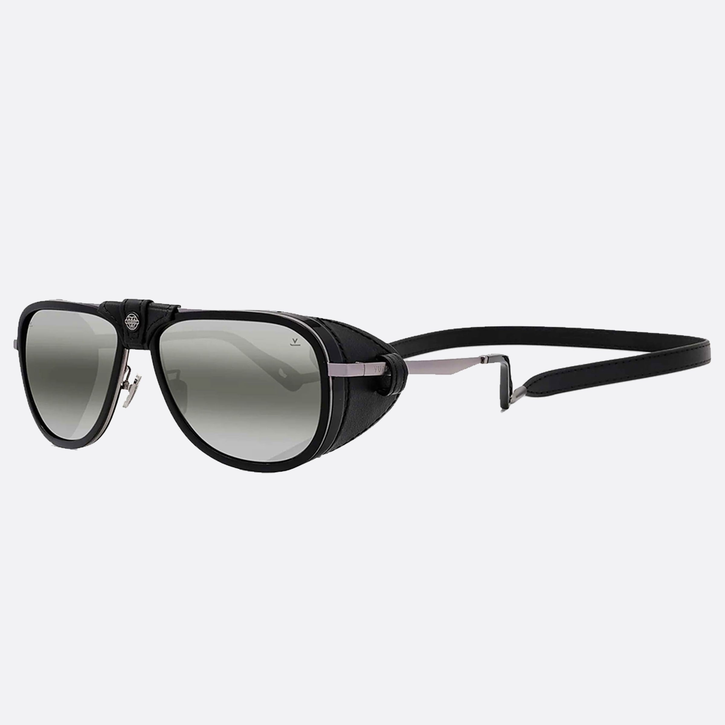 Vuarnet 59mm Glacier Vu40004u 01c Black Pilot Unisex Sunglasses - Main View