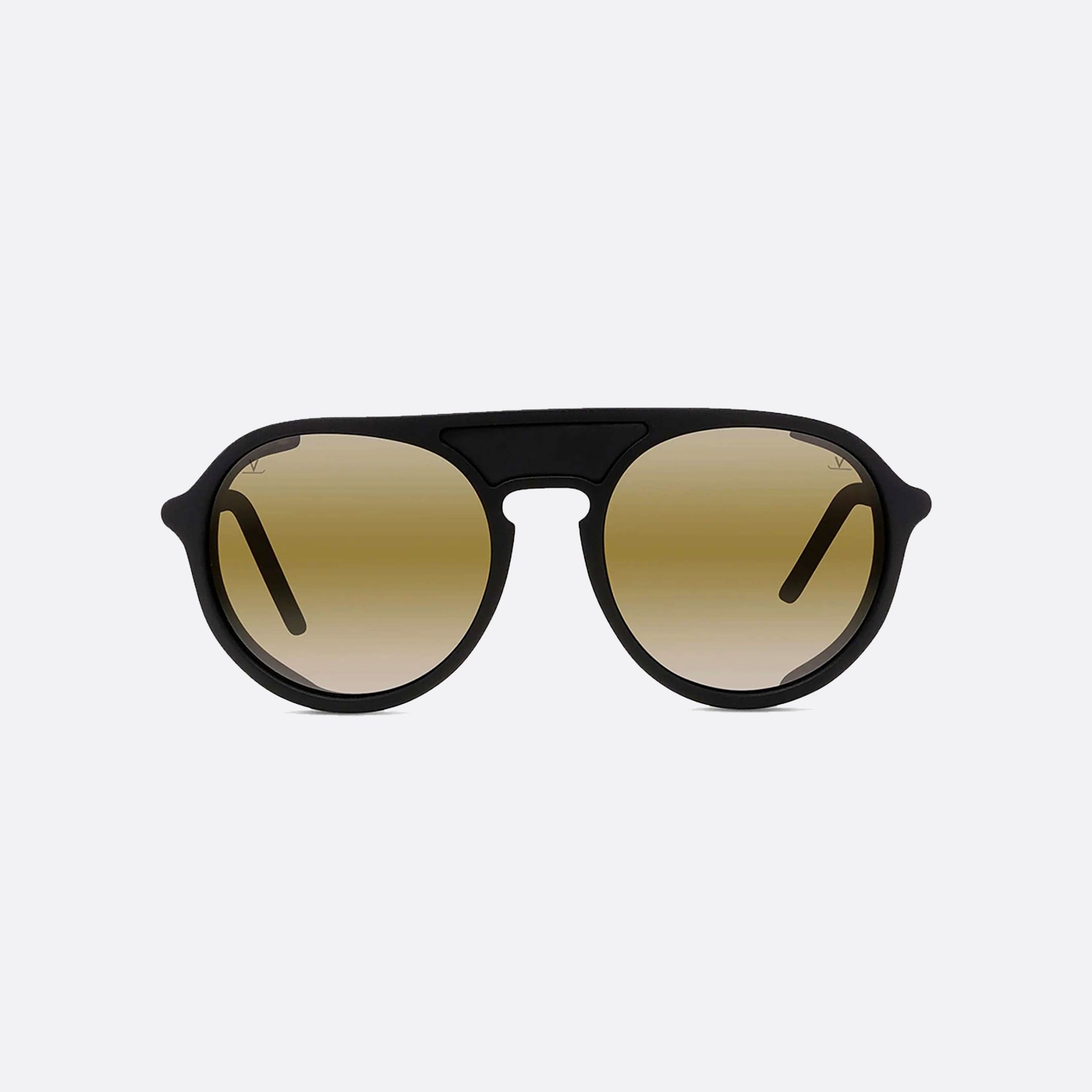 Vuarnet 54mm Ice Vu40023u 02q Black Round Unisex Sunglasses - Side View