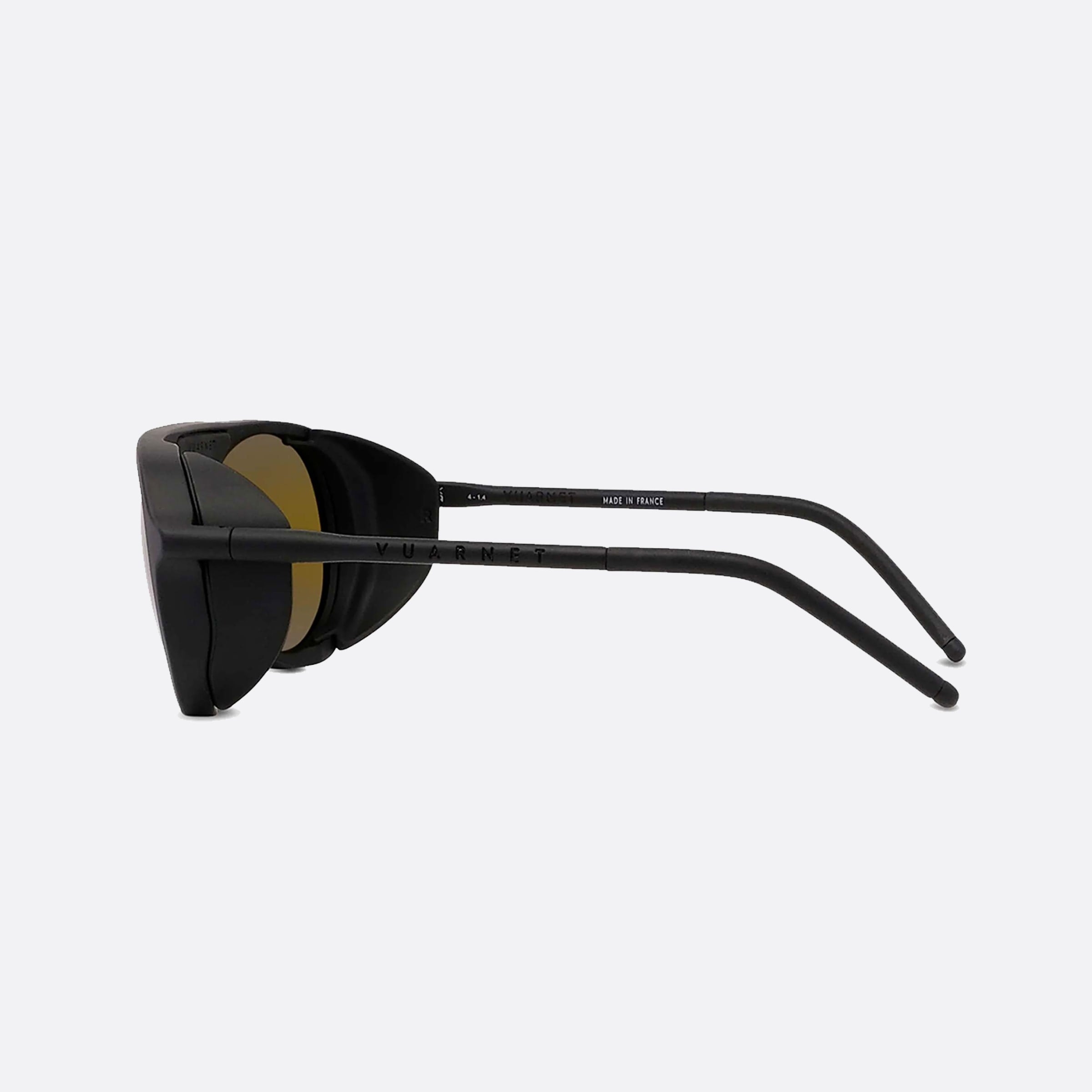 Vuarnet 54mm Ice Vu40023u 02q Black Round Unisex Sunglasses - Detail View