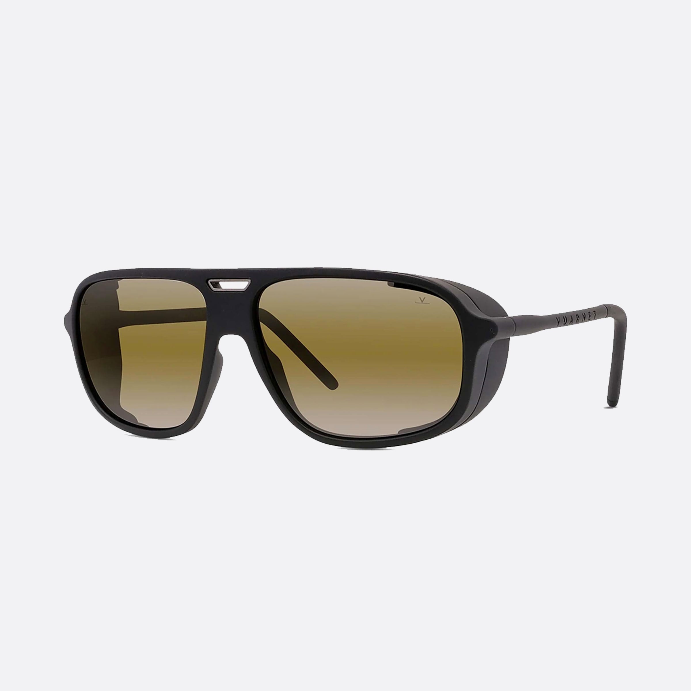 Vuarnet 61mm Ice Vu40022u 02q Black Rectangle Polarized Men Sunglasses - Main View