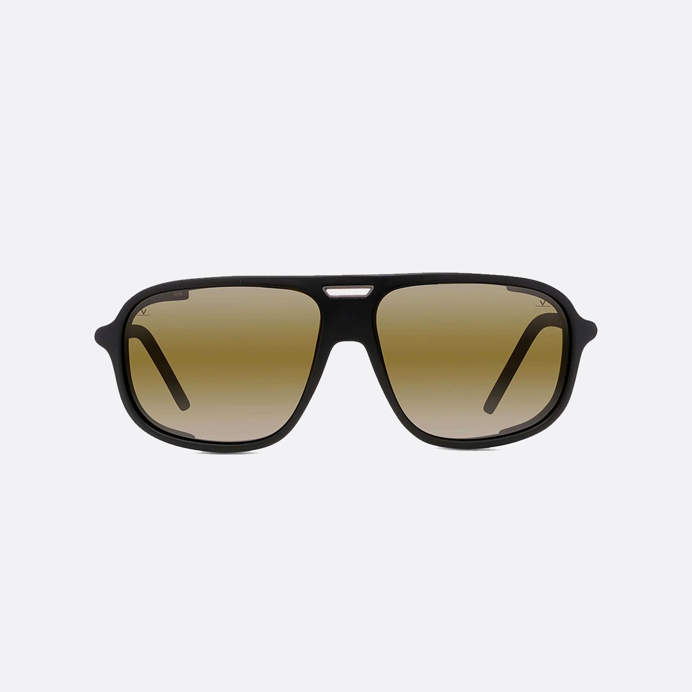 Vuarnet 61mm Ice Vu40022u 02q Black Rectangle Polarized Men Sunglasses - Side View