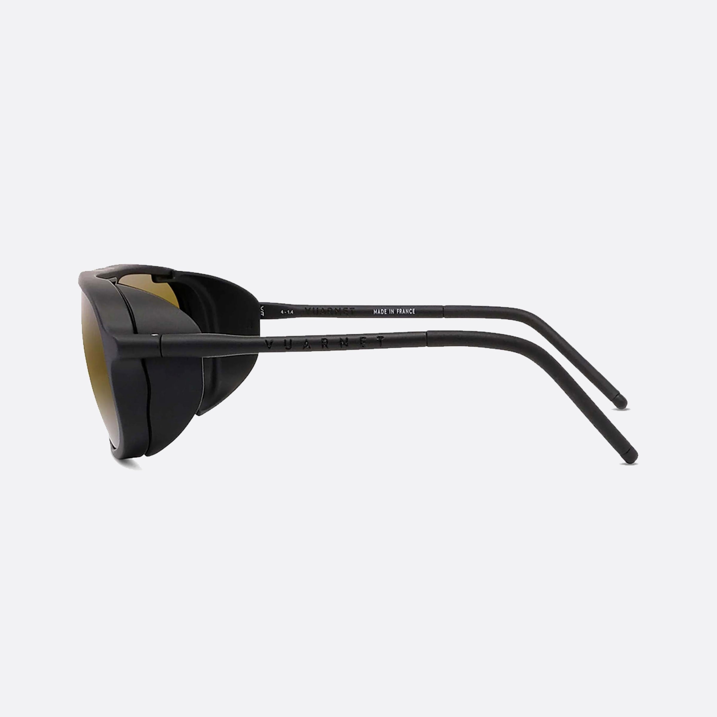 Vuarnet 61mm Ice Vu40022u 02q Black Rectangle Polarized Men Sunglasses - Detail View