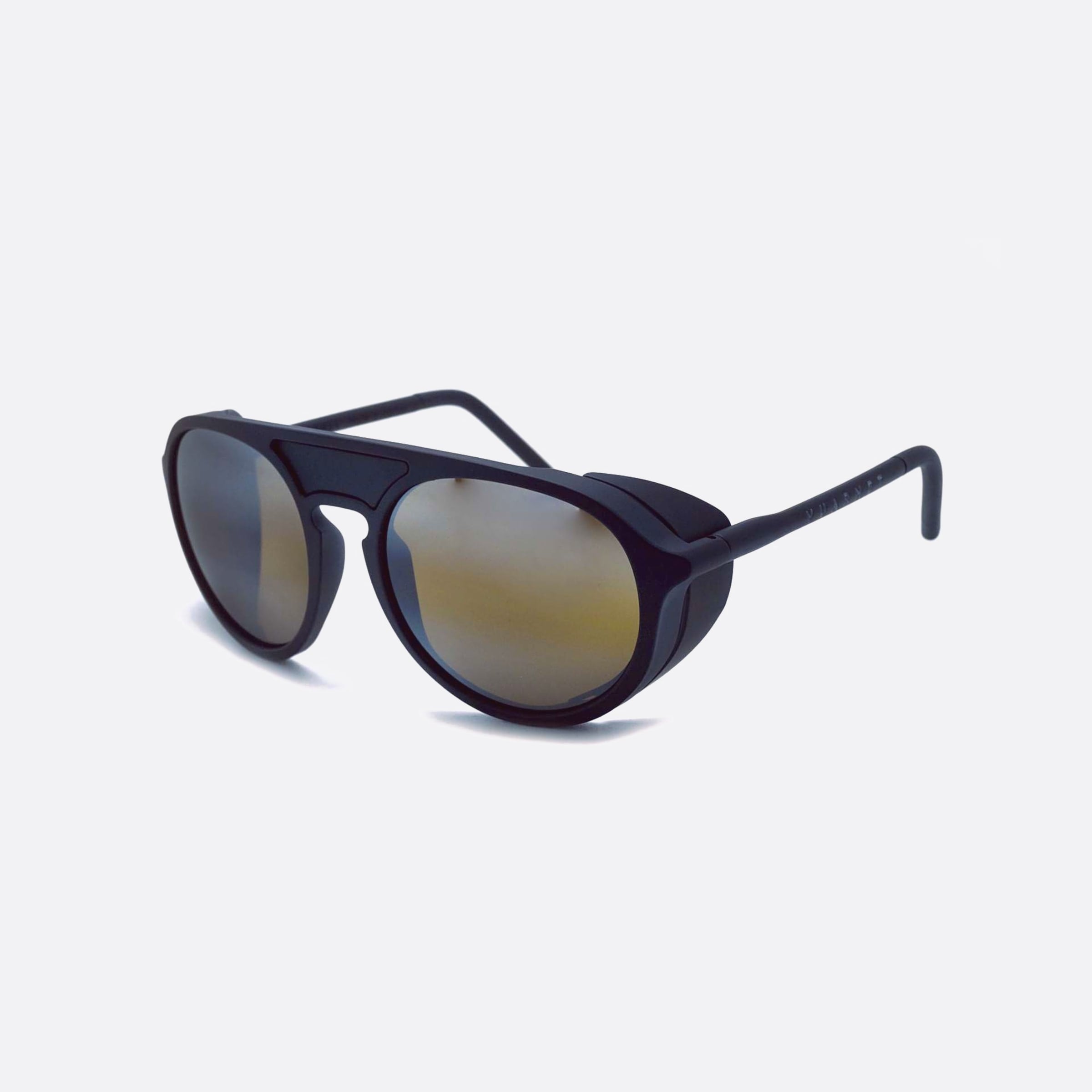 Vuarnet 51mm Ice Round Vl1709 Black Oval Men Sunglasses - Main View