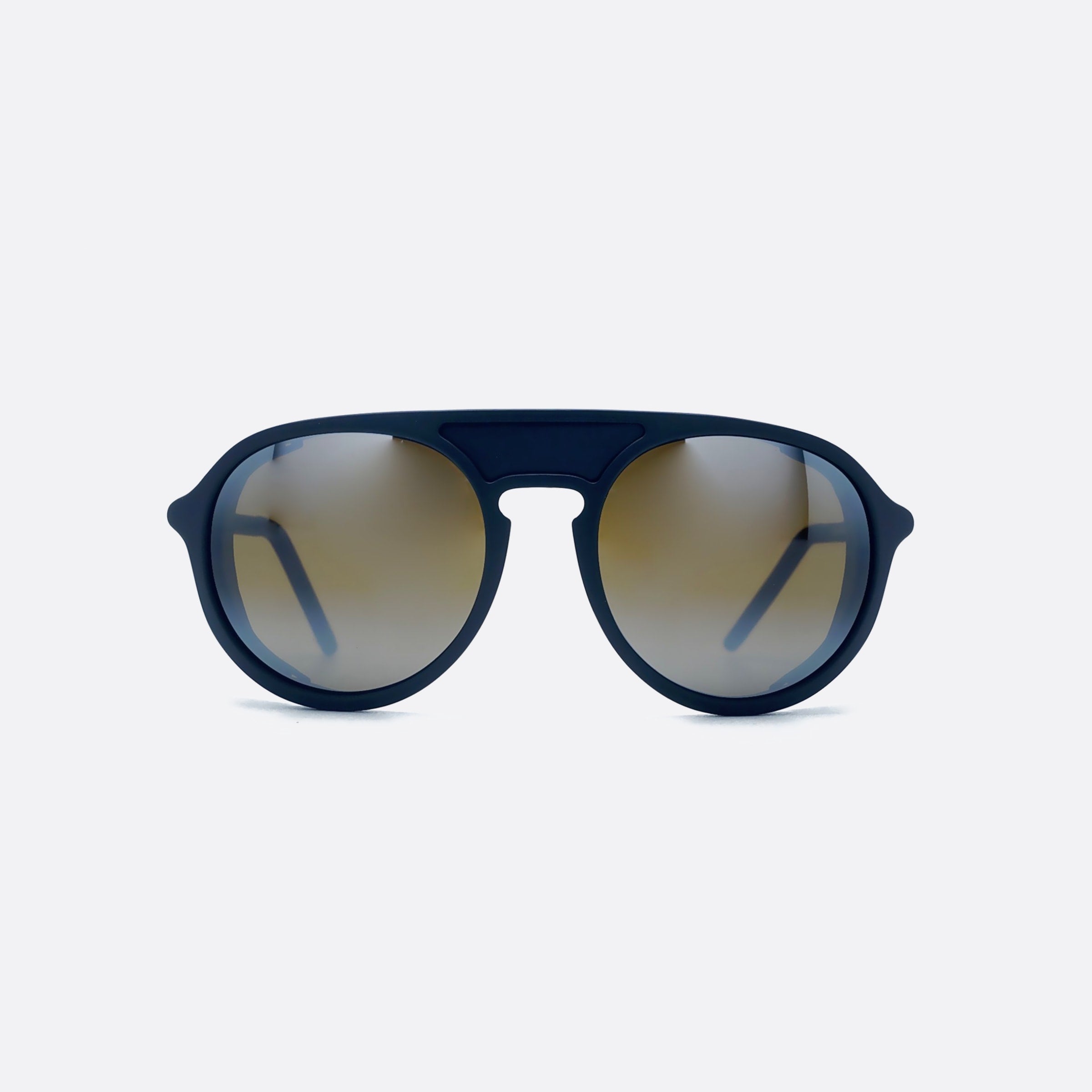 Vuarnet 51mm Ice Round Vl1709 Black Oval Men Sunglasses - Side View