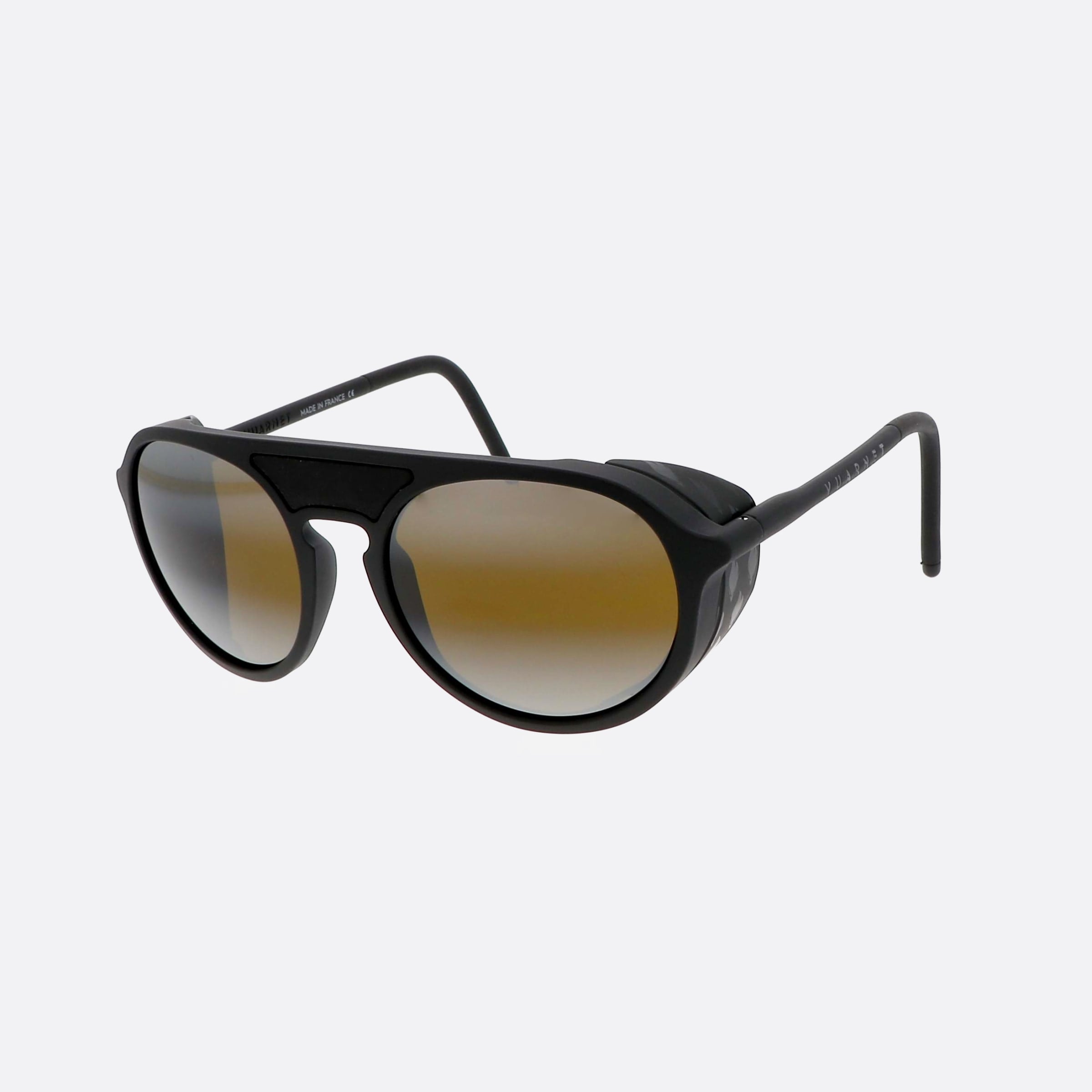 Vuarnet 51mm Ice Round Vl2024 Jo02 Black Round Men Sunglasses - Main View