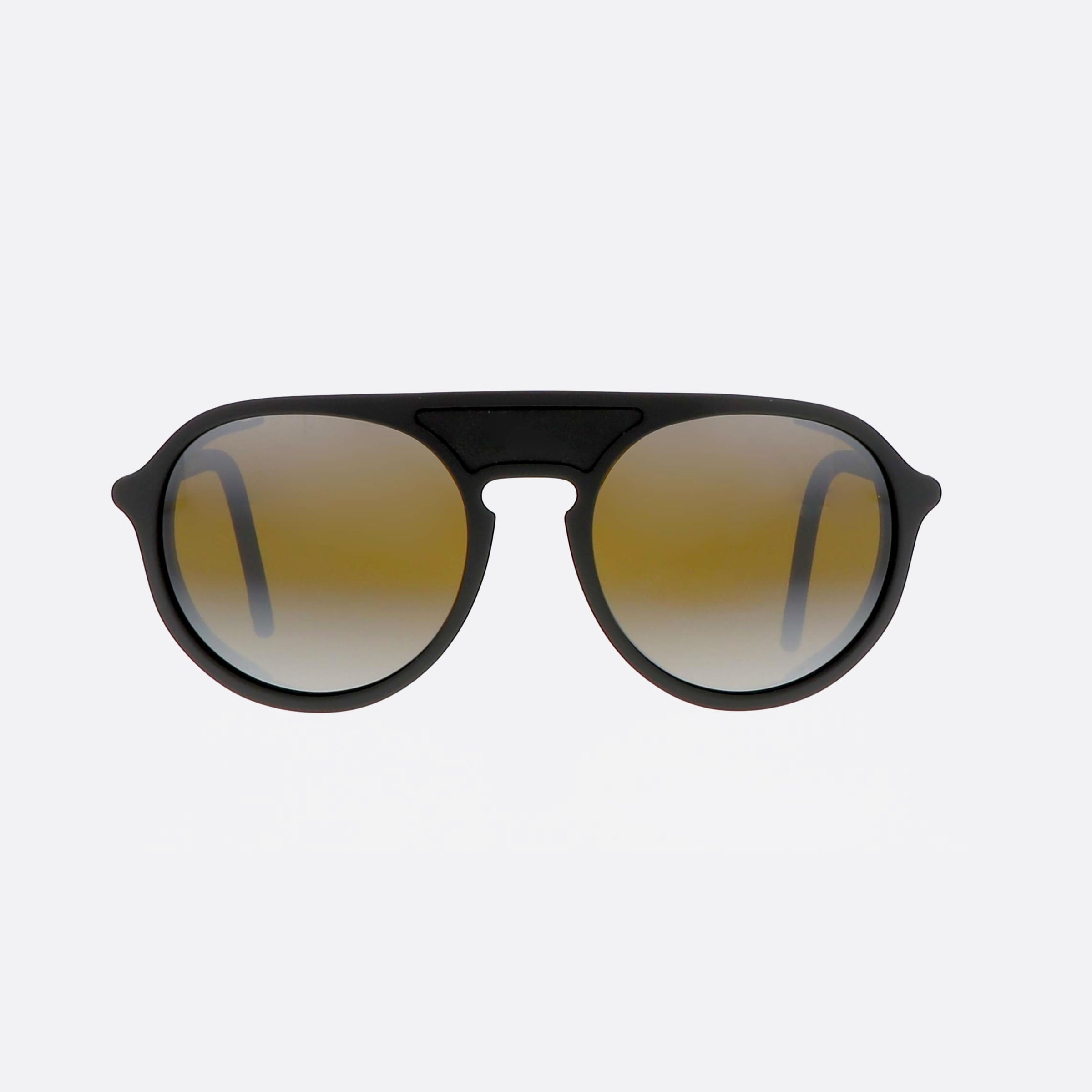 Vuarnet 51mm Ice Round Vl2024 Jo02 Black Round Men Sunglasses - Side View