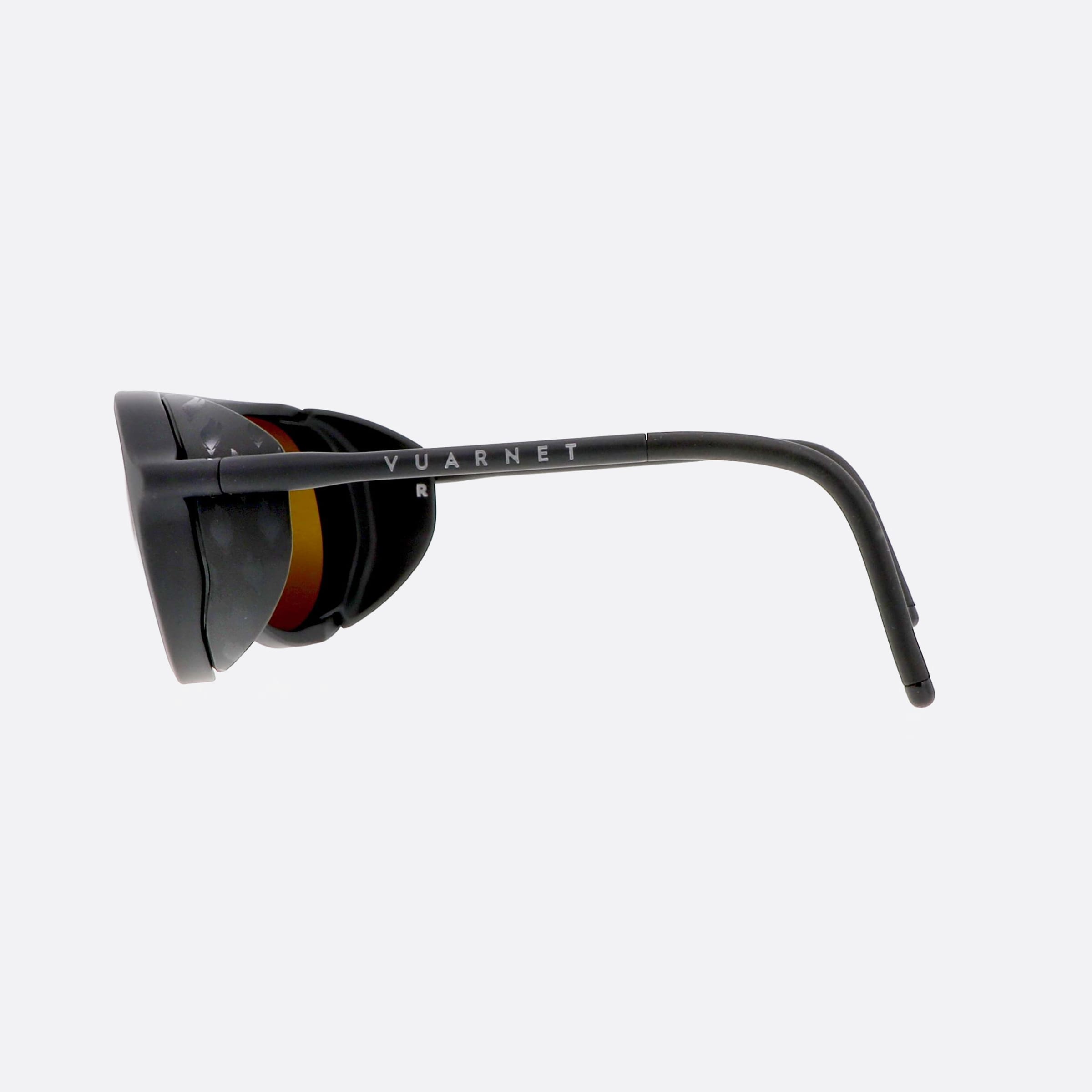Vuarnet 51mm Ice Round Vl2024 Jo02 Black Round Men Sunglasses - Detail View