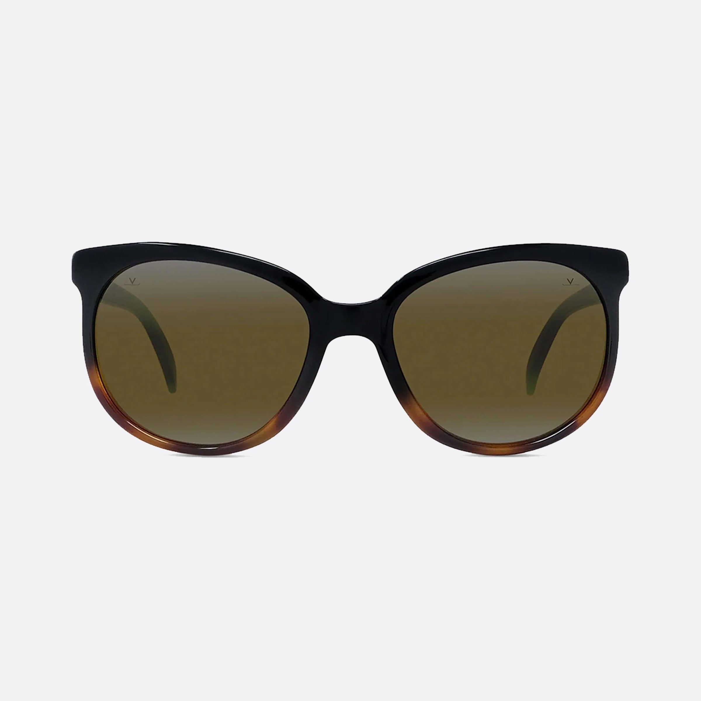 Vuarnet 57mm Legend Originals Vu40017u 56q Tortoise Oval Unisex Sunglasses - Side View
