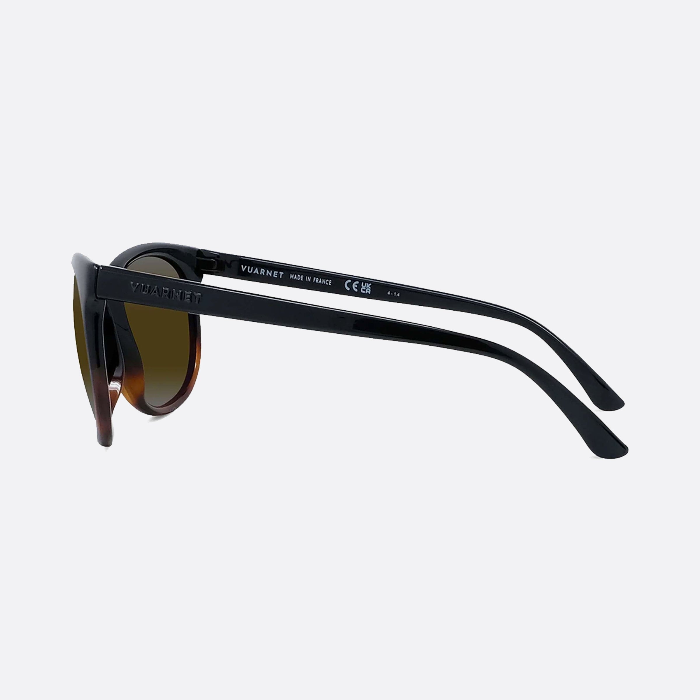 Vuarnet 57mm Legend Originals Vu40017u 56q Tortoise Oval Unisex Sunglasses - Detail View