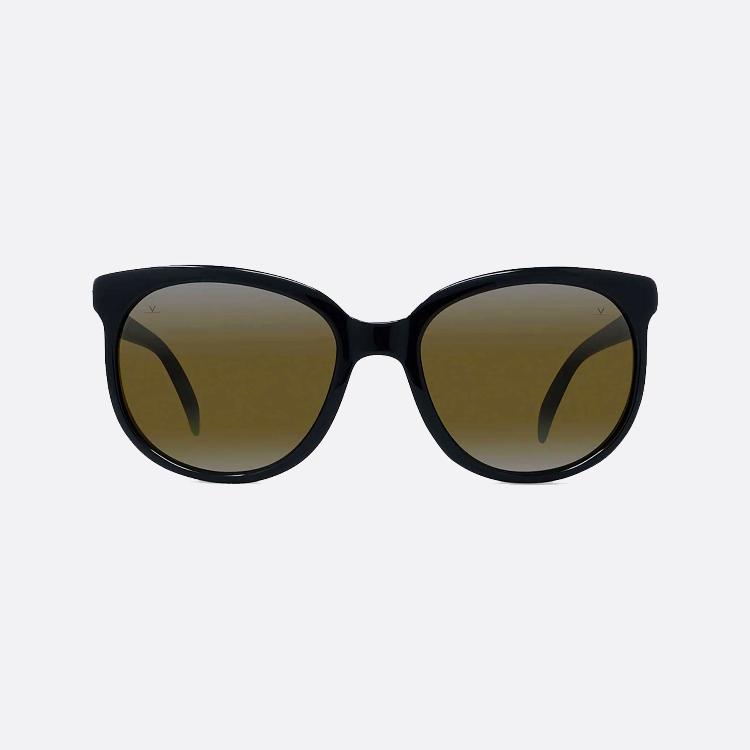 Vuarnet 57mm Legend Originals Vu40017u 5702q Black Oval Unisex Sunglasses - Side View