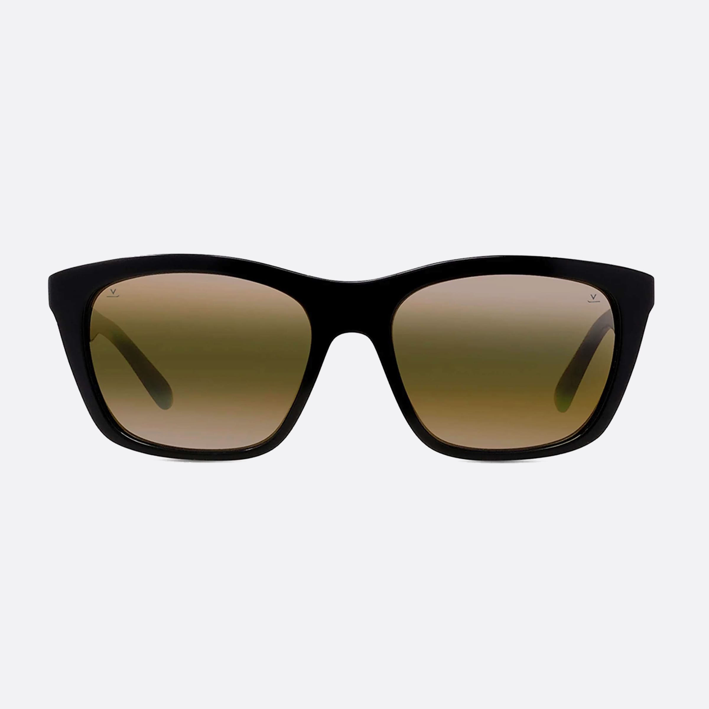 Vuarnet 57mm Legend Originals Vu40015i 05q Black Oval Men Sunglasses - Side View