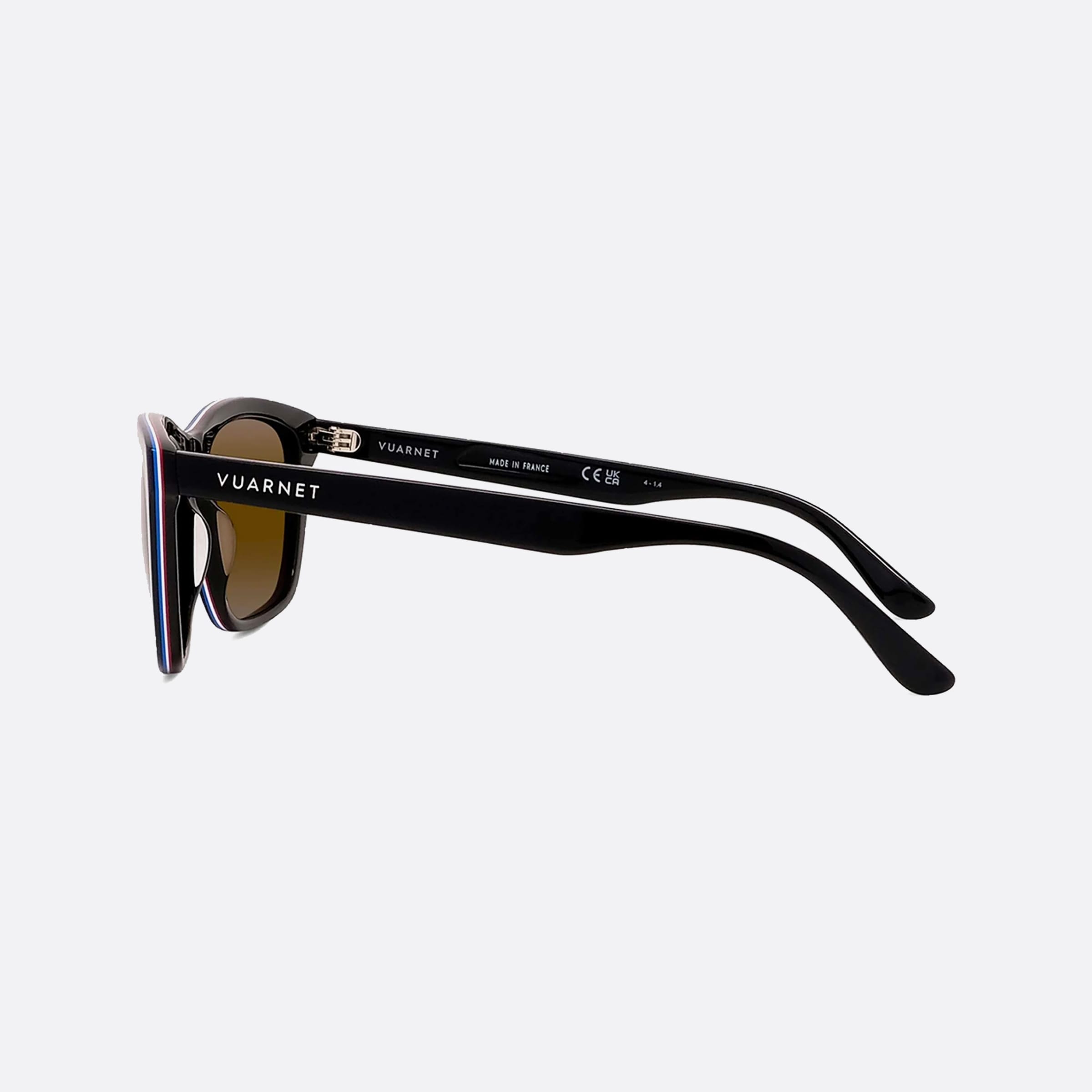 Vuarnet 57mm Legend Originals Vu40015i 05q Black Oval Men Sunglasses - Detail View