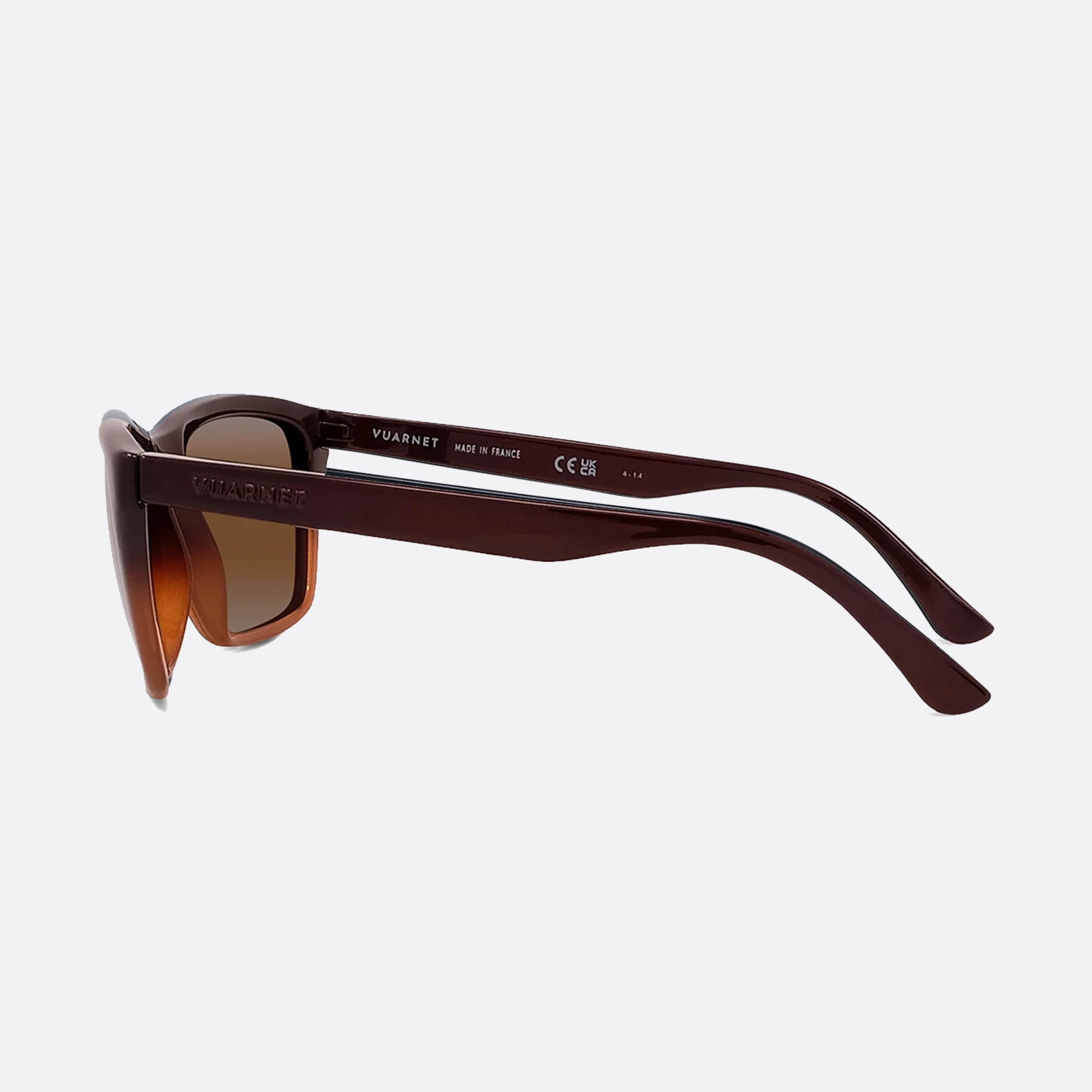 Vuarnet 58mm Legend Originals Vu40018u 56q Tortoise Rectangle Men Sunglasses - Detail View