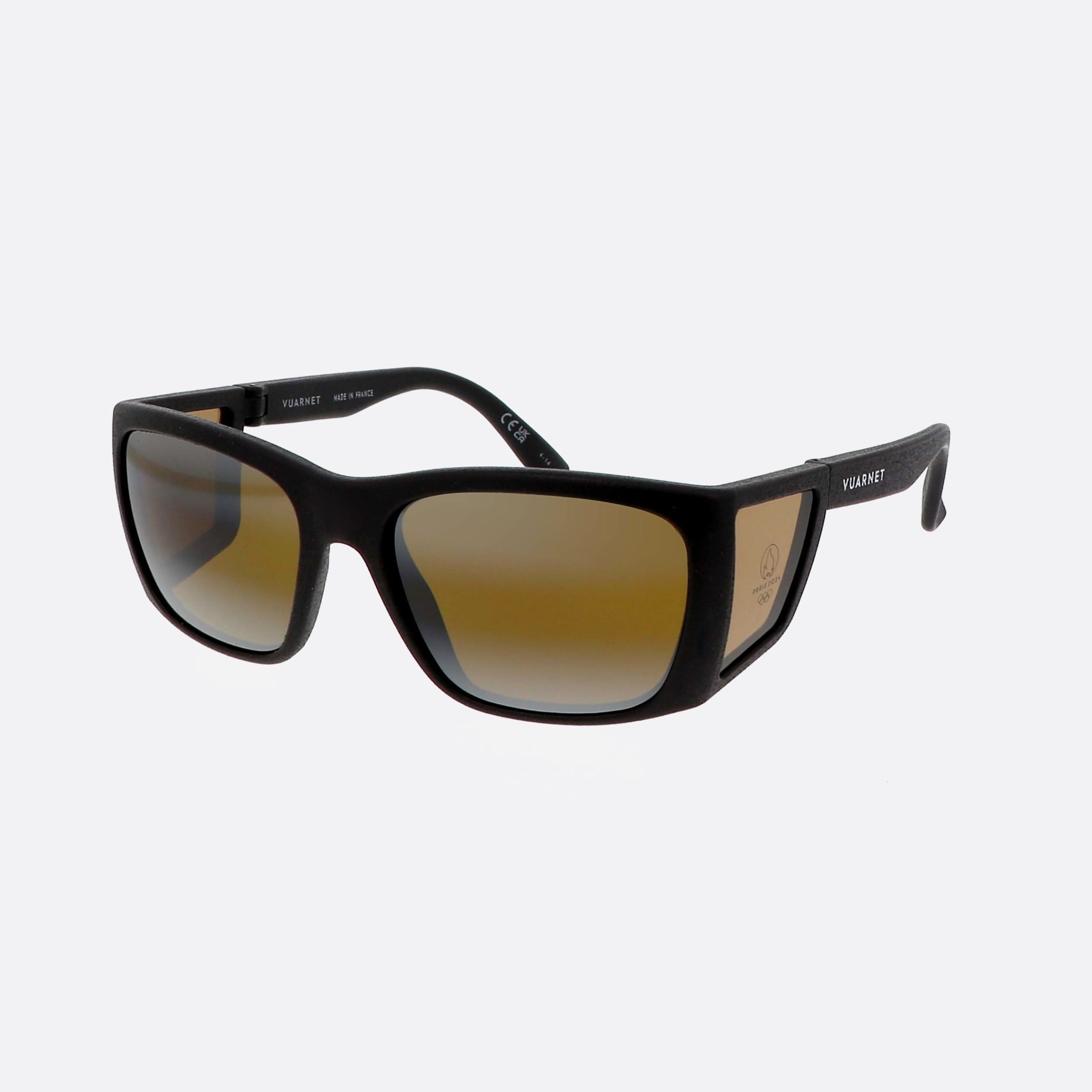 Vuarnet 57mm Oracles Vu40029i 02q Black Rectangle Men Sunglasses - Main View